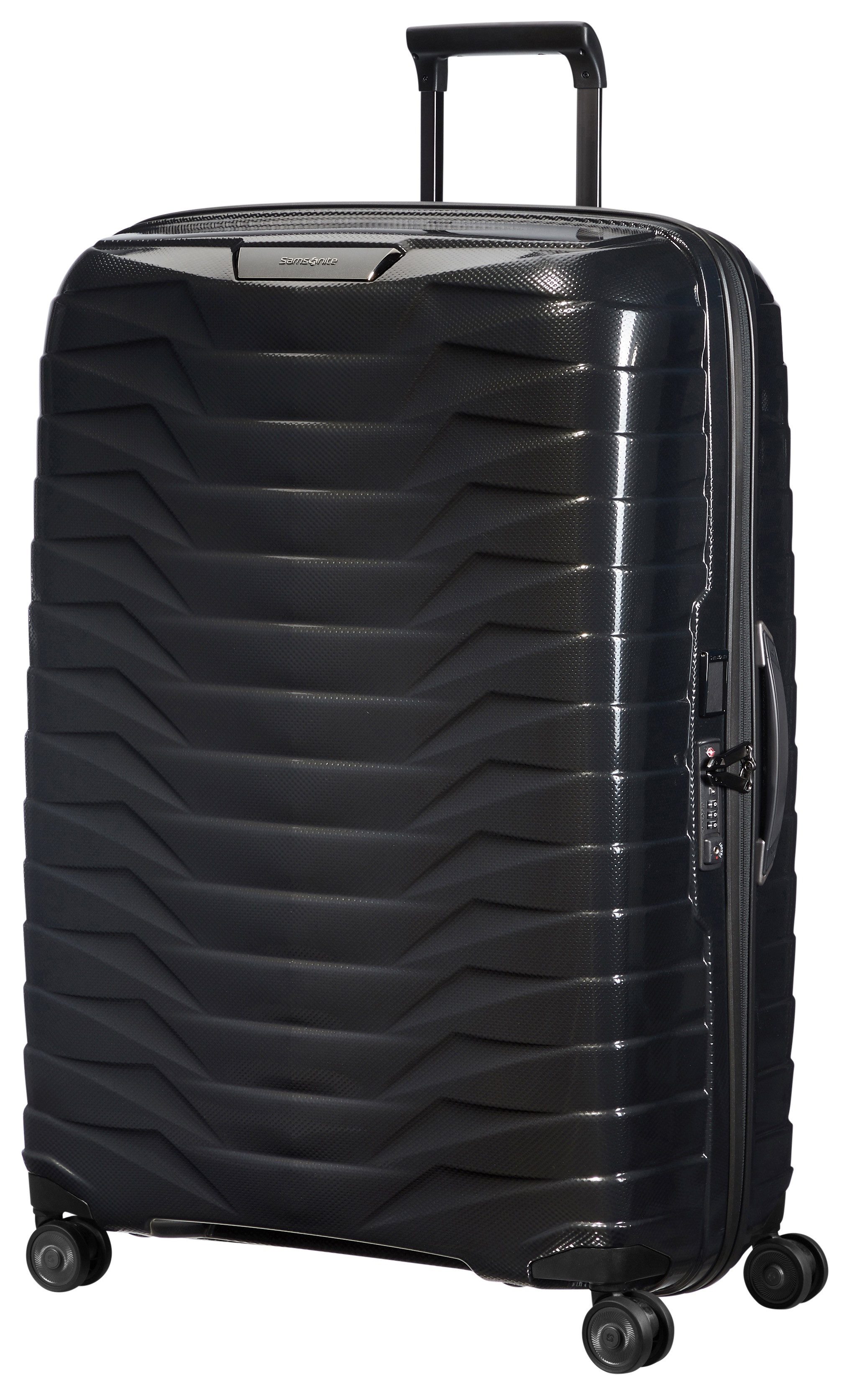 Samsonite Hartschalen-Trolley PROXIS, verschiedene Größen und Farben, 4 Rollen, arretierbares und versenkbares Druckknopf-Trolleysystem