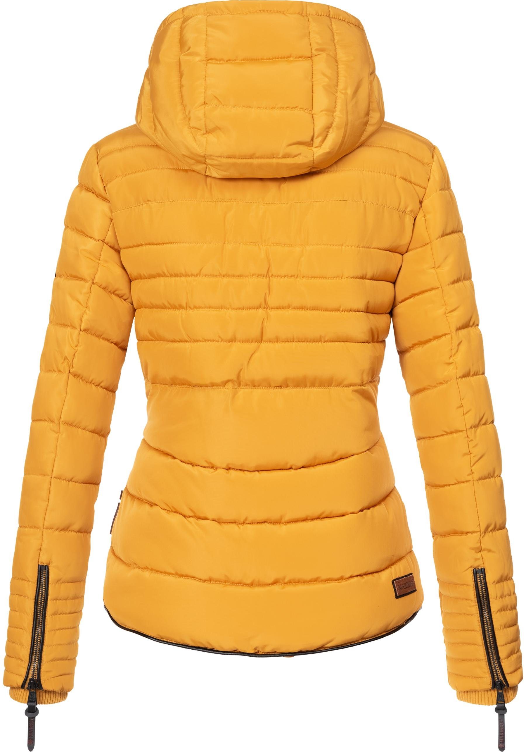 Marikoo Winterjacke Amber stylische Steppjacke mit Teddyfutter