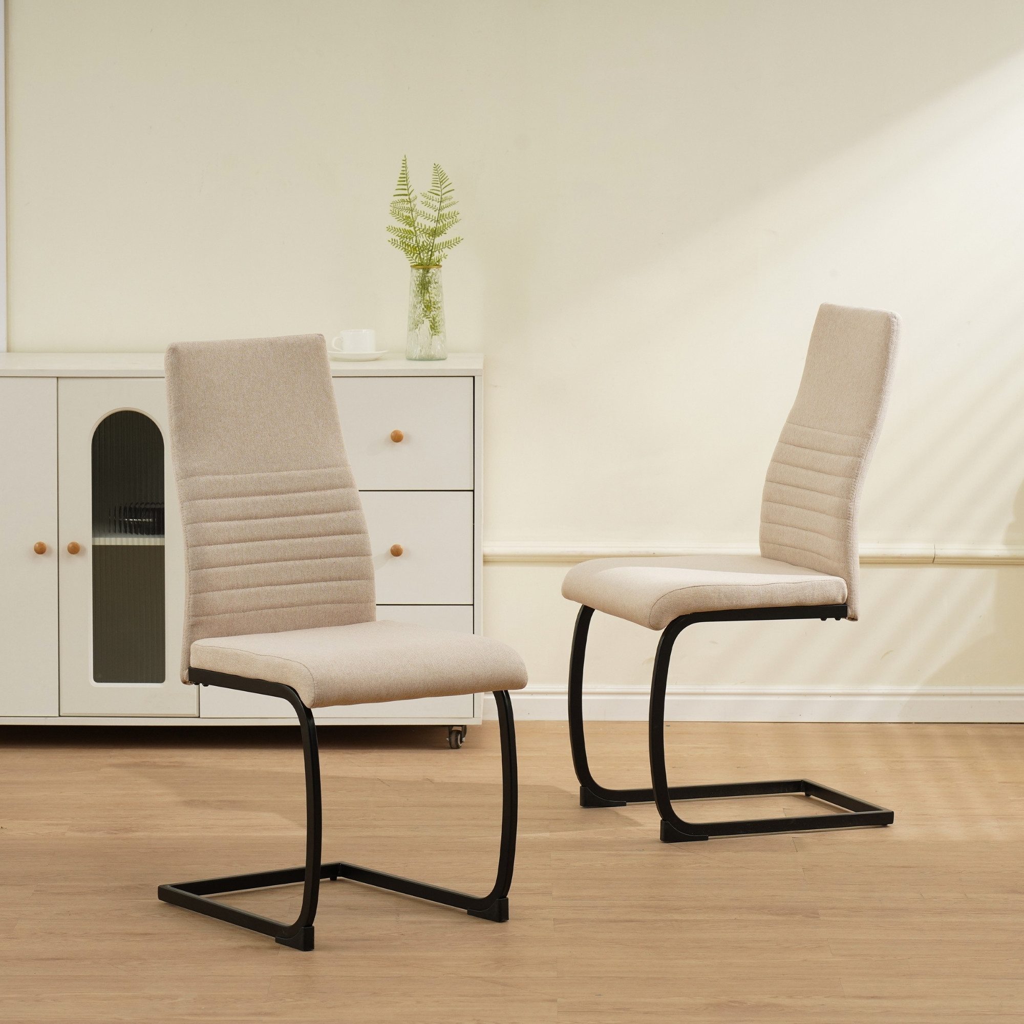 Albatros International Freischwinger Freischwinger Turano 4er Set Beige Mod günstig online kaufen