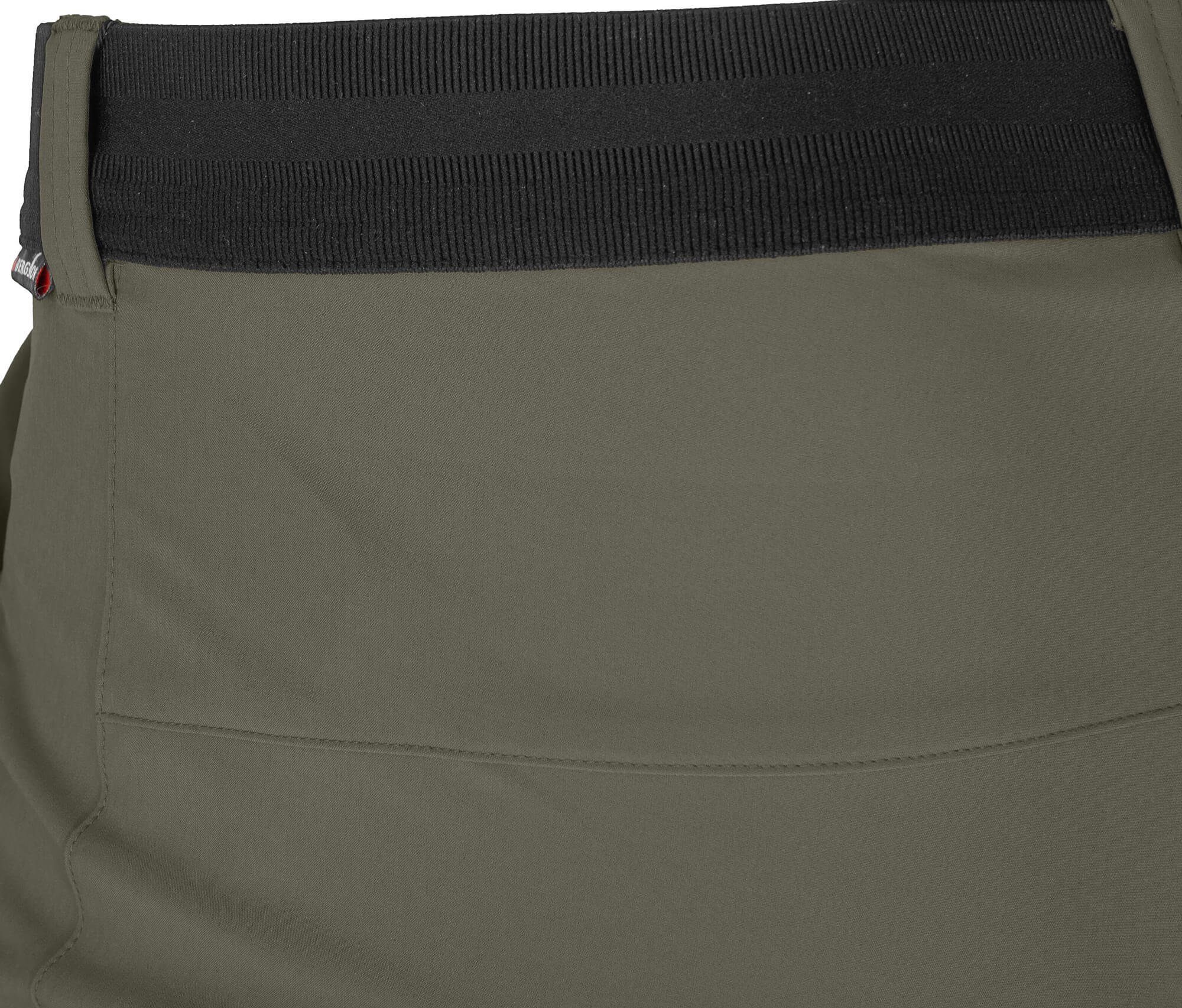 FROSLEV Bermuda Bergson Taschen, 8 grau/grün Wandershorts, Herren recycelt, Normalgrößen Outdoorhose elastisch,