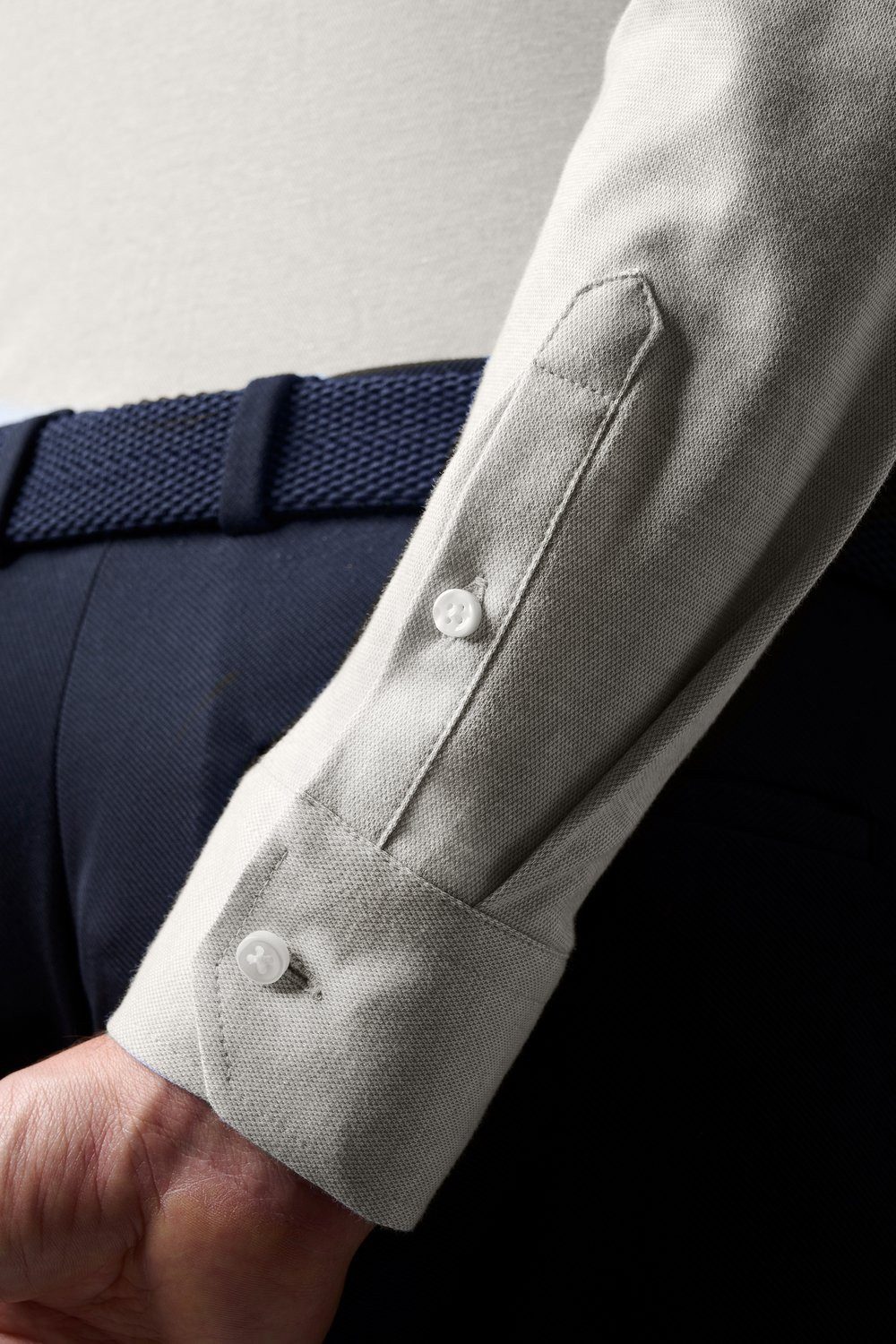 DESOTO Langarmhemd Jerseyhemd Essential Hai langarm Flexibler Stretch