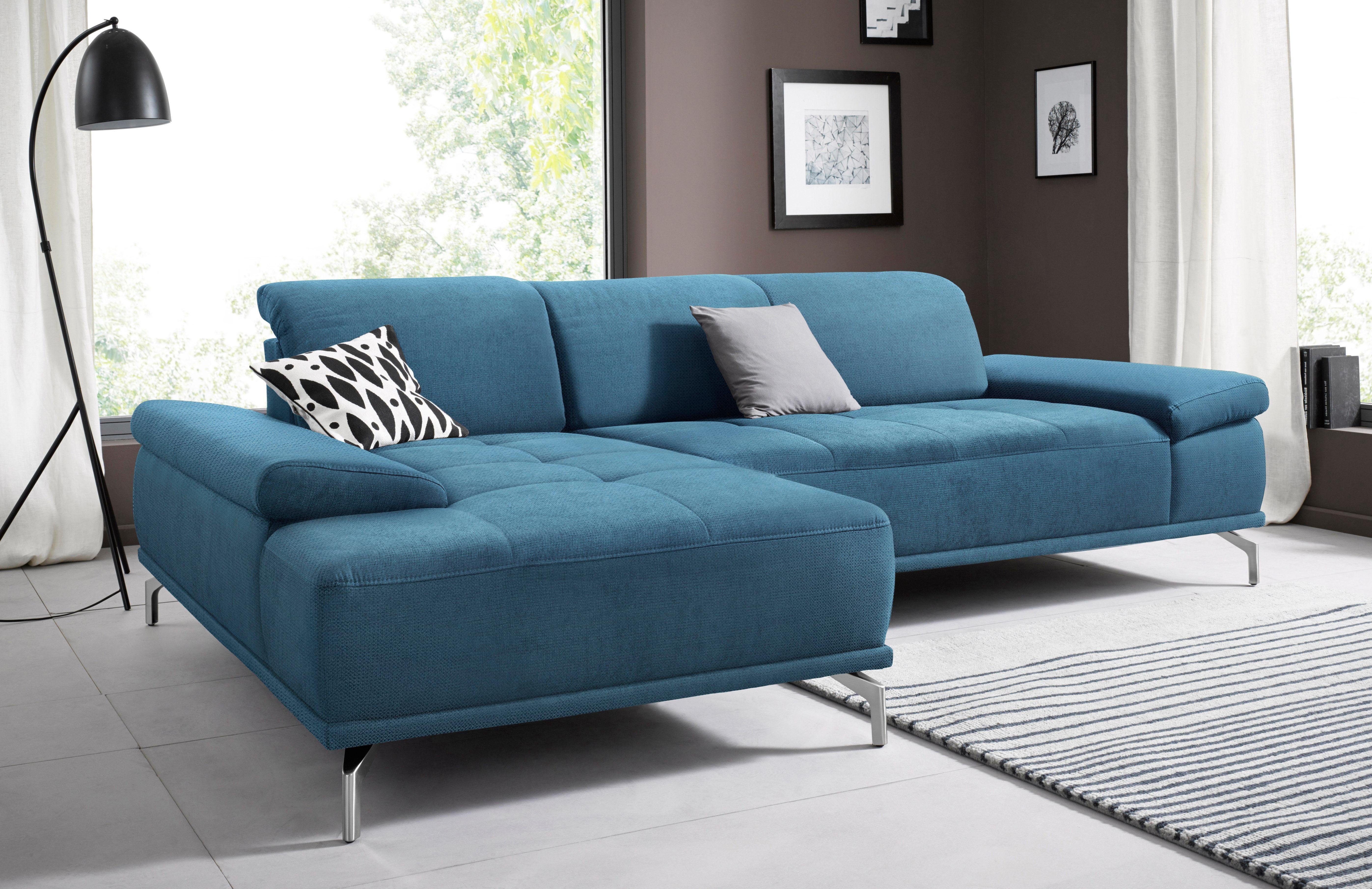 Places of Style Ecksofa "Caluna", Inkl.Sitztiefenverstellung, wahlweise mit günstig online kaufen