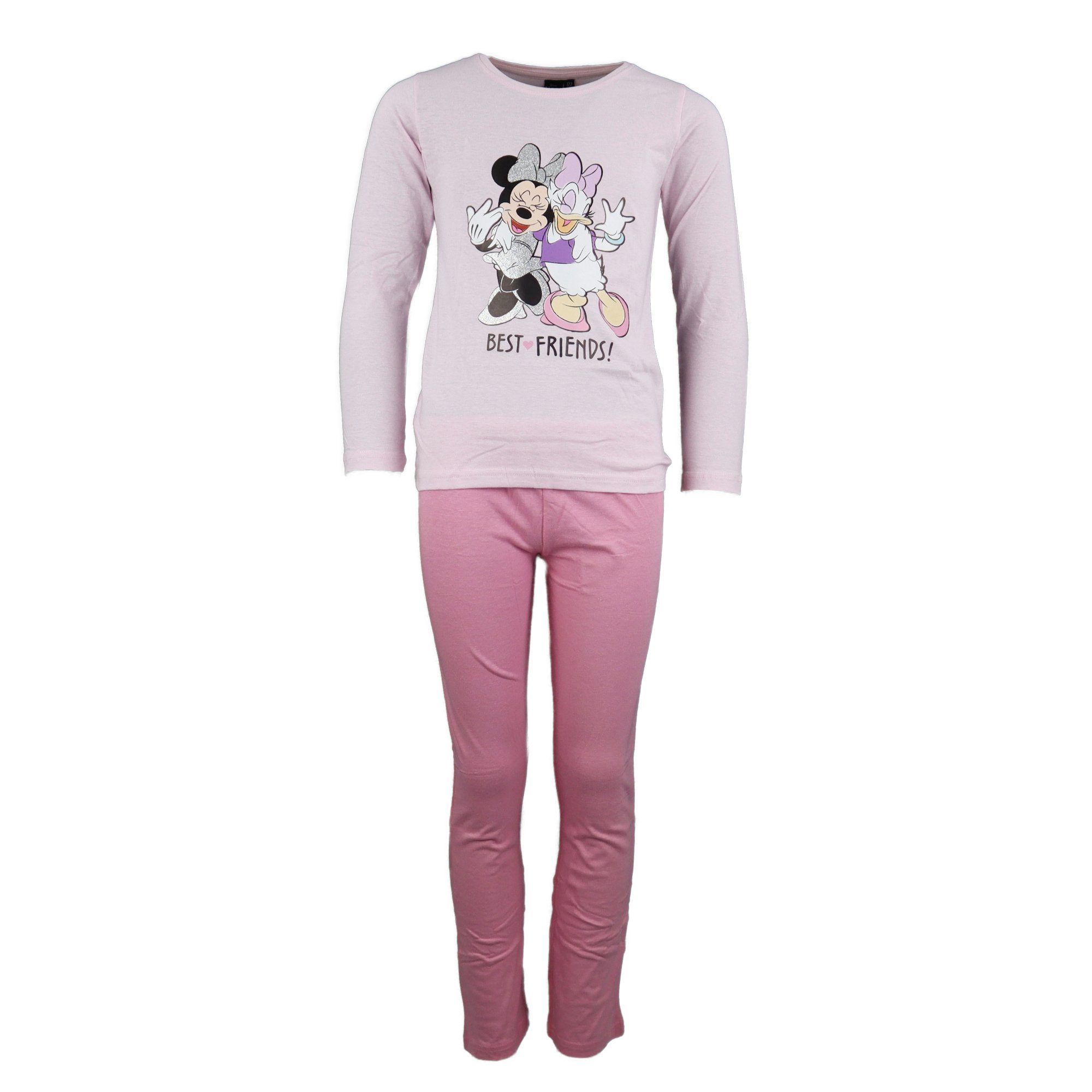 Disney Minnie Mouse Maus Pyjama Daisy Minnie 128 bis Gr. 98 Schlafanzug Kinder Duck Mädchen