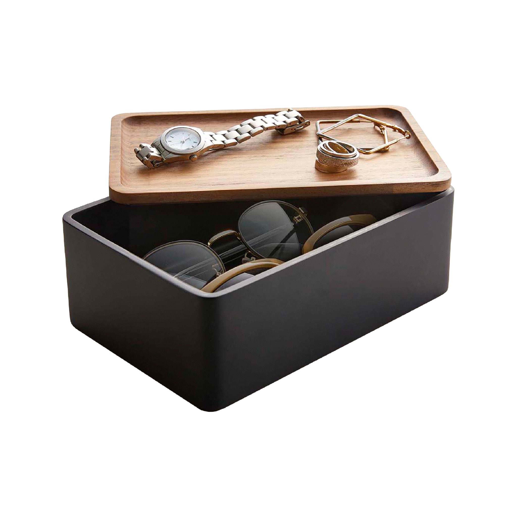 Yamazaki Schmuckablage Schmuck-Aufbewahrungsbox — Black