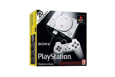 Playstation Playstation 1 Classic Edition, 20 Digital Spiele, Spielkonsole Konsole (inkl. 2 Controller, 20 Spiele auf Festplatte), Gaming Konsolen Spielkonsolen Videospiel Konsole PS5 Videospielkonsole
