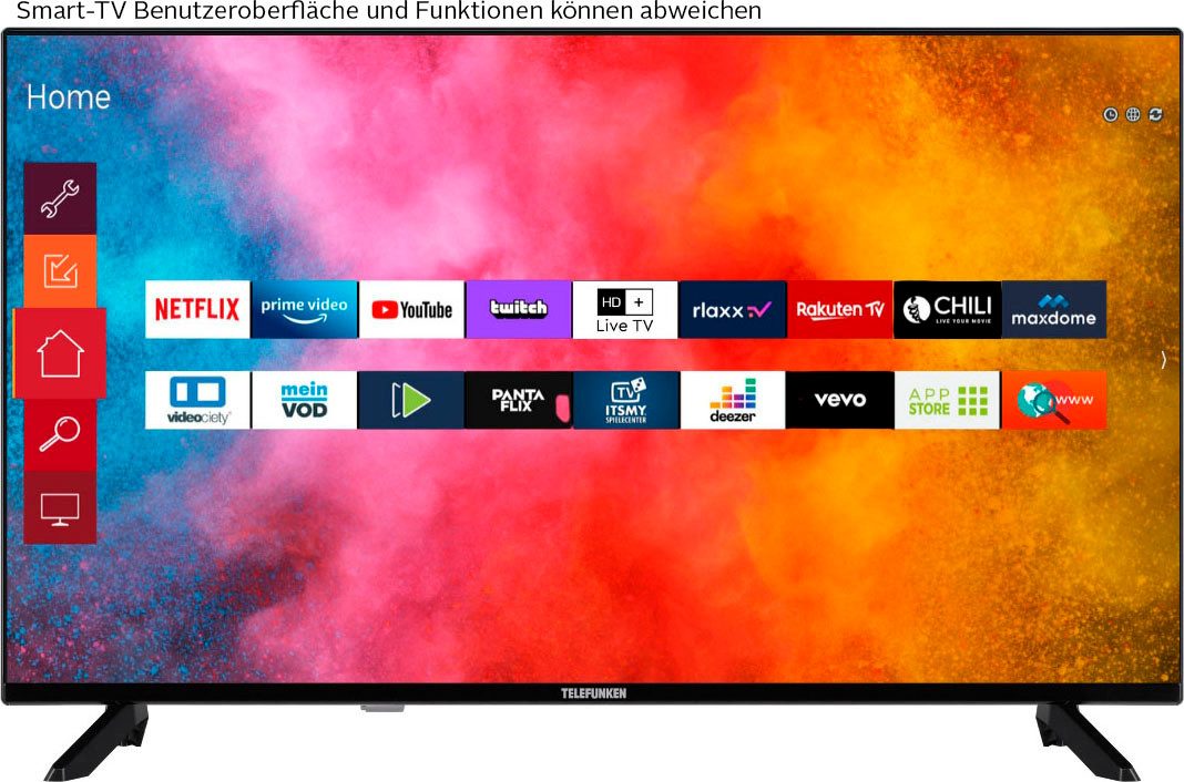 Telefunken D40F750M1CWI LED-Fernseher (100 cm/40 Zoll, schwarz ! RABATT: 16.41%
