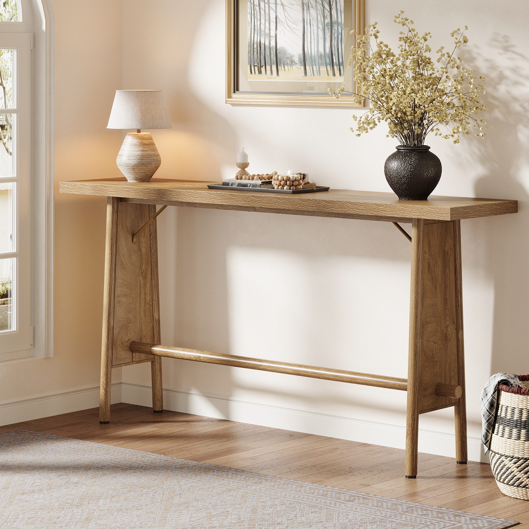 Tribesigns Konsolentisch 160cm Langer Flurtisch, moderner Konsolentisch mit günstig online kaufen