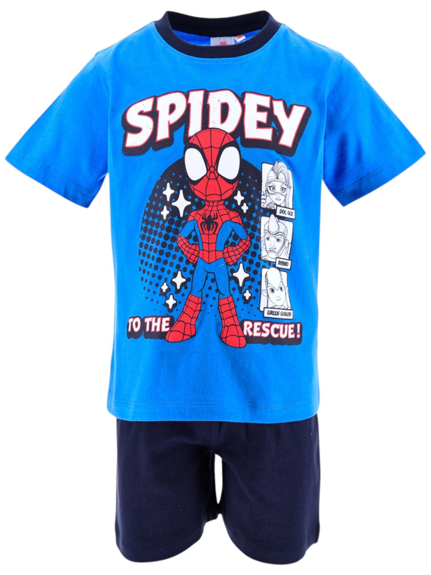 Spiderman Schlafanzug Spidey & Amazing Friends (2 tlg) Pyjama Set kurz - Jungen Shorty Gr. 92-110 cm