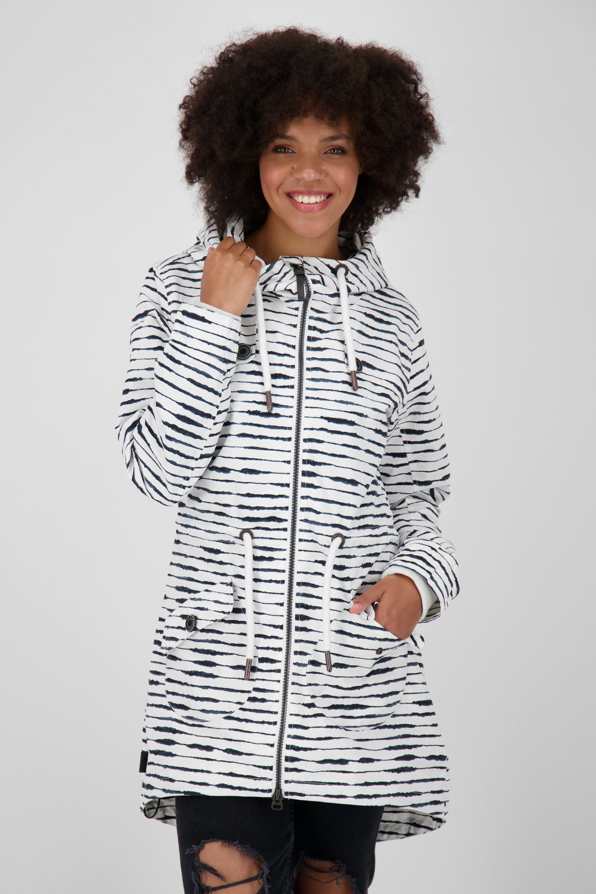 leichte A Sommerjacke CharlotteAK Alife Jacke, & Kickin Coat white Damen Übergangsjacke