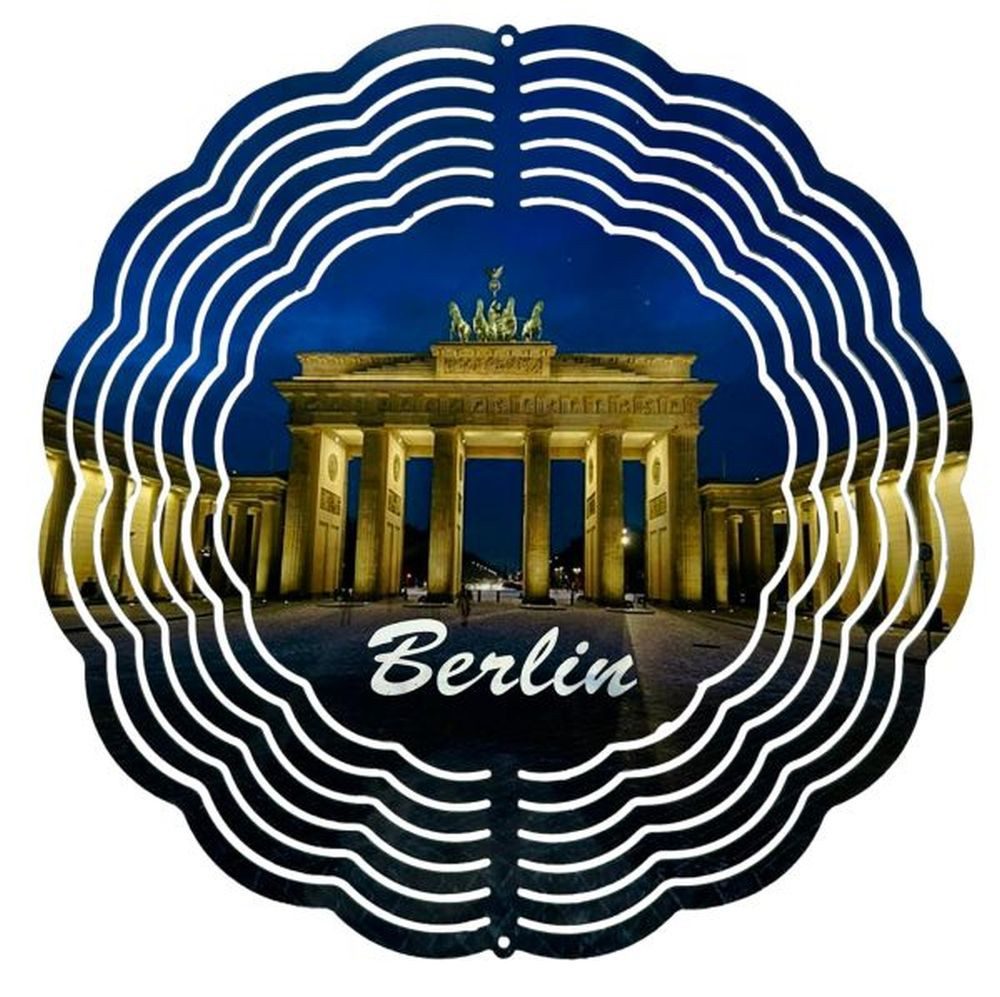 Ladreas Windspiel Edelstahl 3D Windspiel Windspinner 20cm Berlin Brandenburger Tor WI5