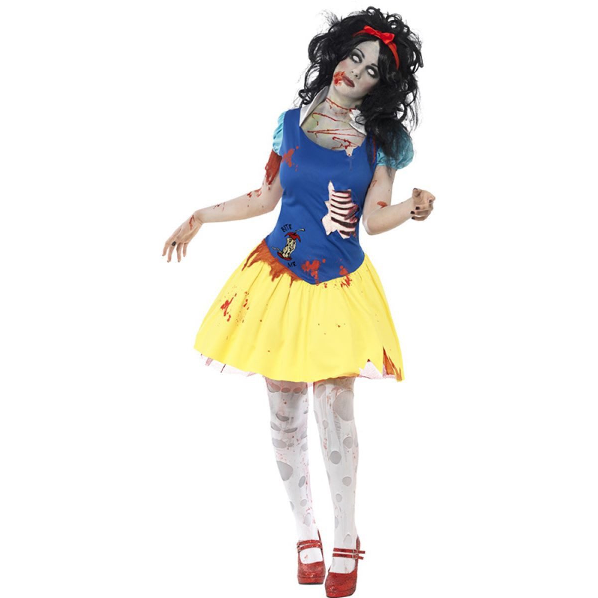 Hexen-Kostüm Kostüm Lady Zombie Schneewitchen Gr.S