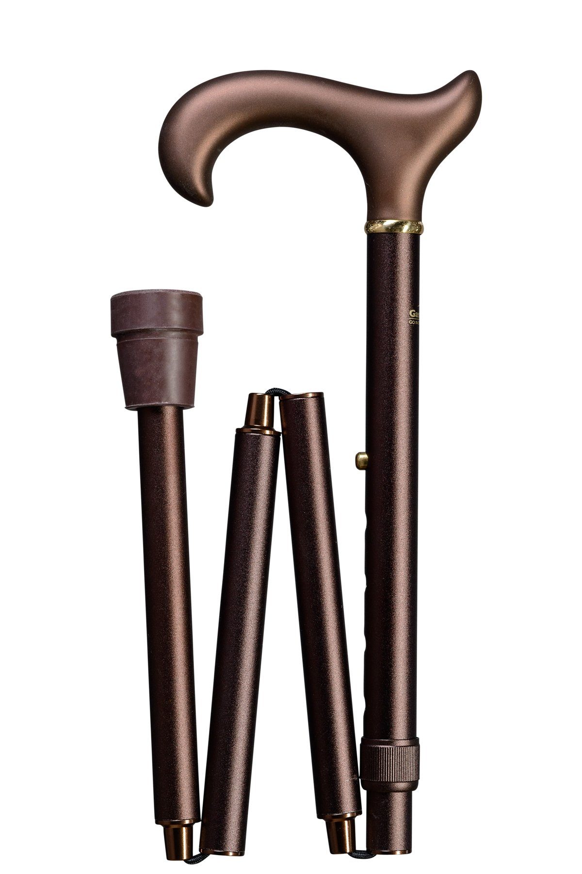 Stockshop Gehstock Gehstock Faltstock Softgrip-Ergonomic XL (108 cm), ergonomischer Derby