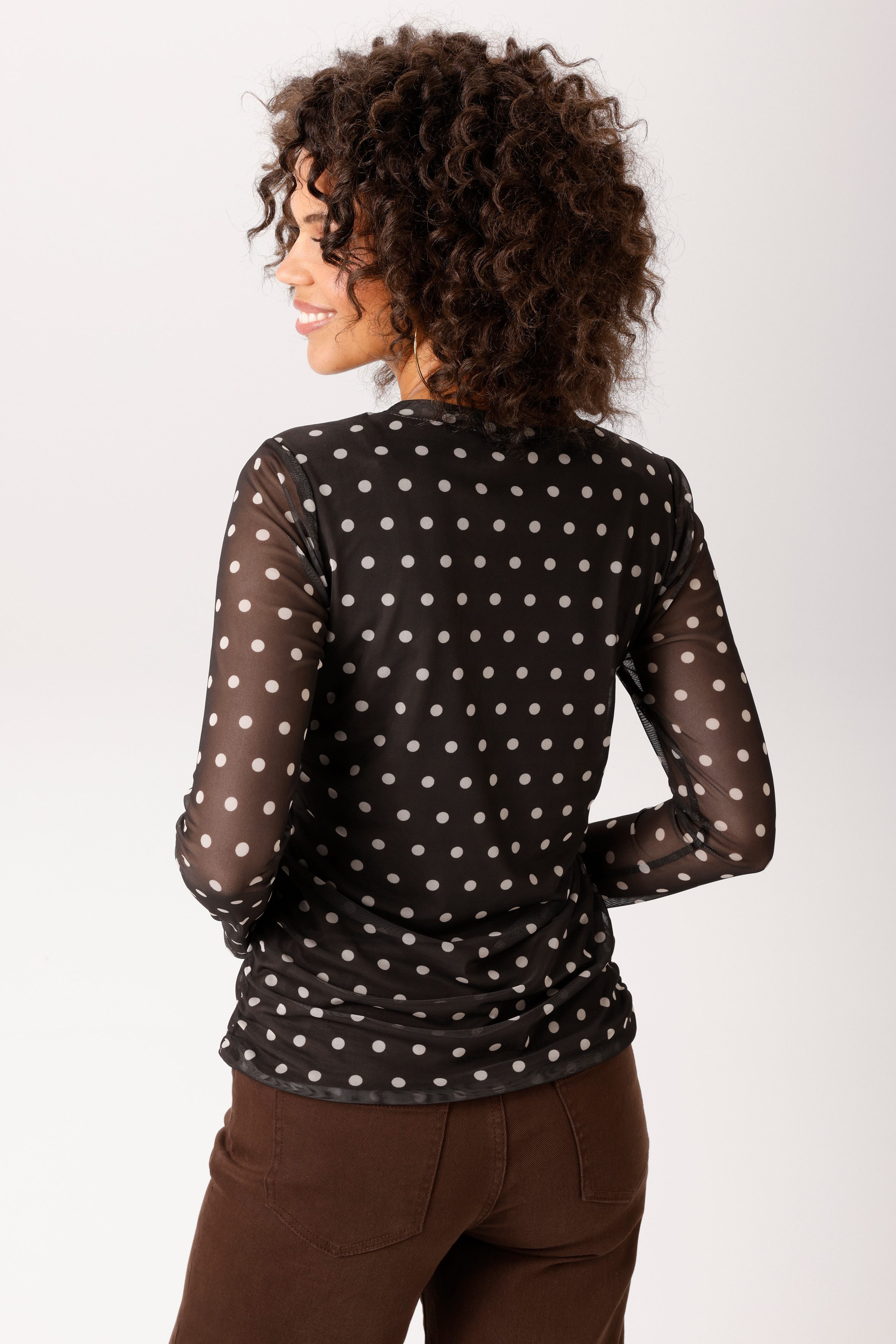 Aniston CASUAL Langarmshirt mit Raffungen an den Seitennähten - NEUE KOLLEKTION – Bild 2 von 5