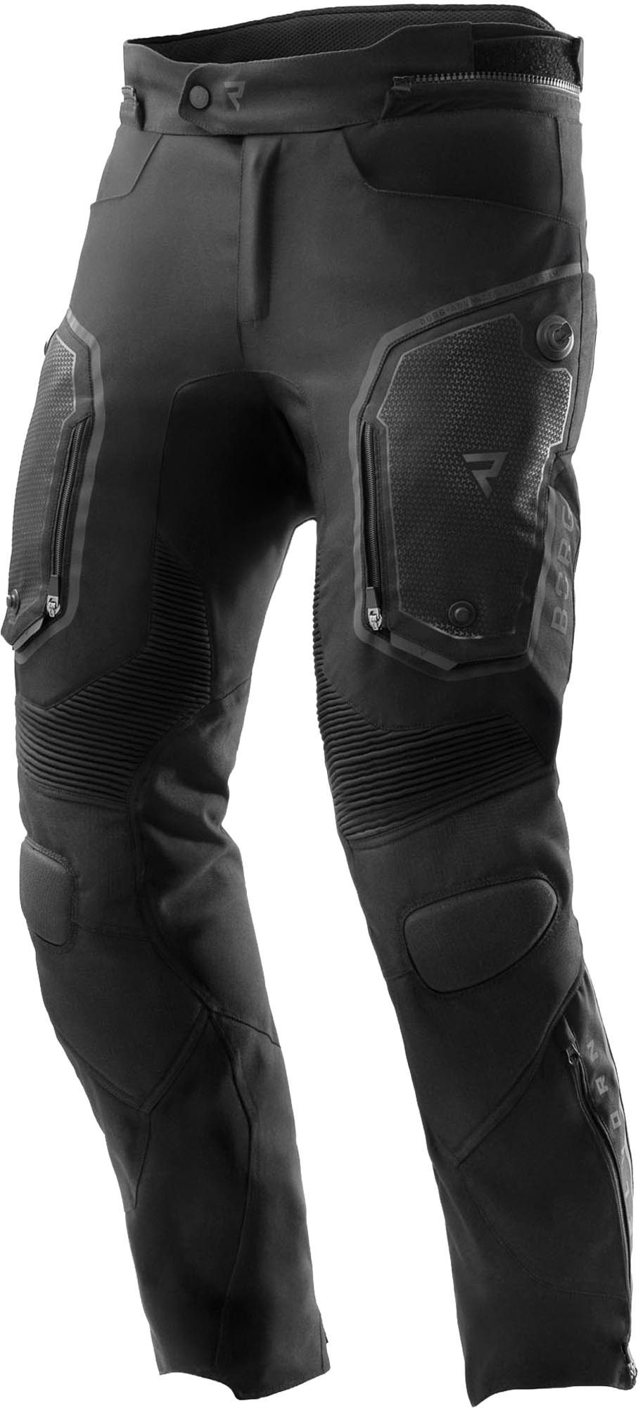 Rebelhorn Motorradhose Borg 2 wasserfeste Motorrad Textilhose Verbindungsreißverschluss,Hüftprotektoren enthalten,Knieprotektor