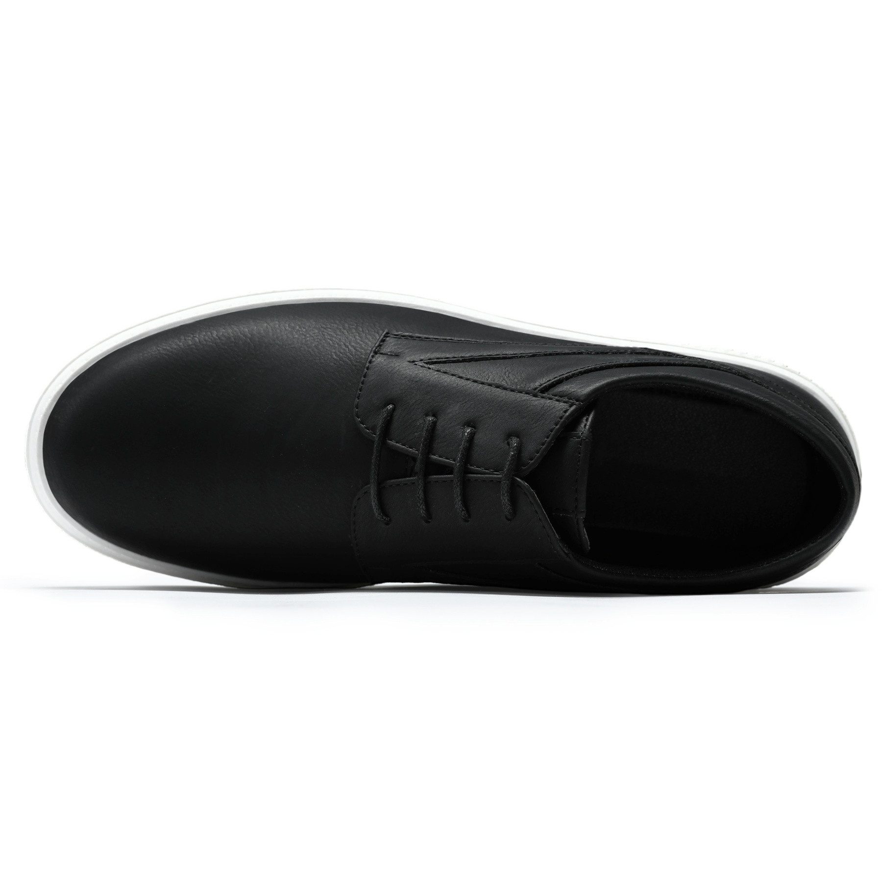 Allthemen Schnürschuh Herren Schnür-Halbschuhe im Kontrastlook Casual Freizeitsneaker – Bild 4 von 5