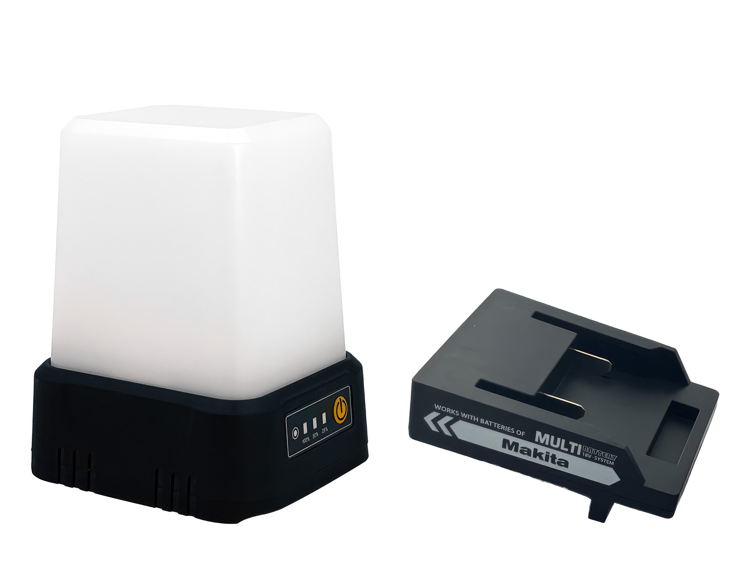 Northpoint LED Arbeitsleuchte 360° klappbar 3-stufig dimmbar 1600lm für 18V Bosch/Makita Akkus