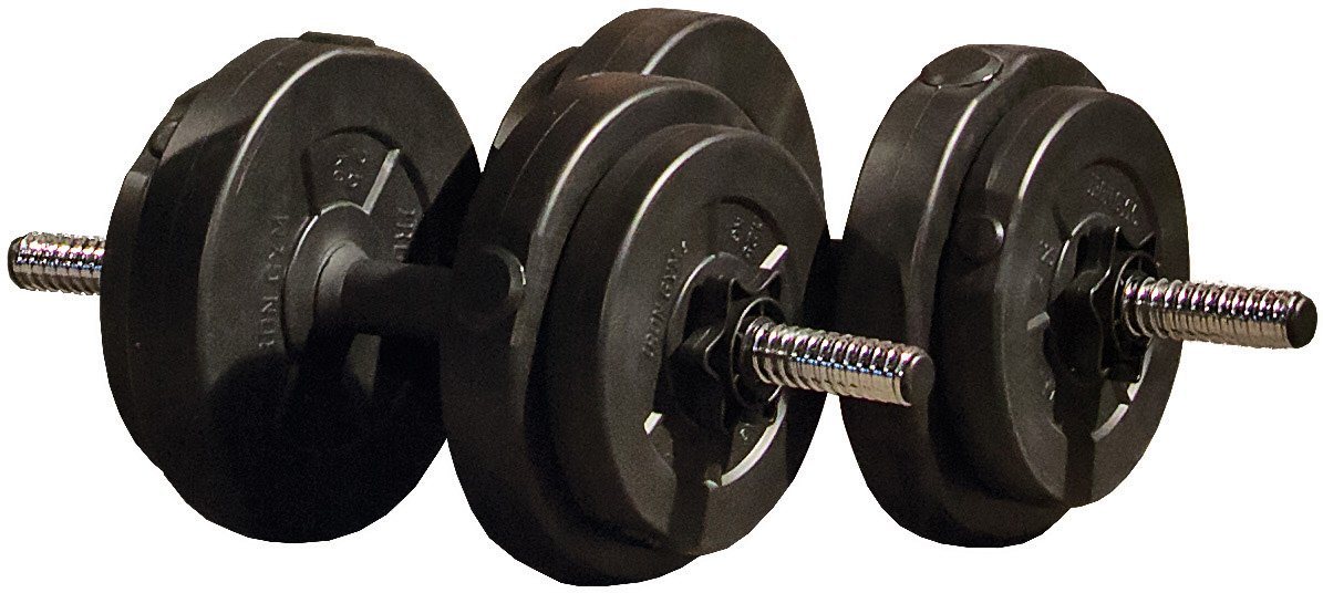 Kurzhantel, 16 kg, (Set, 18 tlg., mit Kurzhantelstange) Kurzhantel, 16 kg, (Set, 18 tlg., mit Kurzhantelstange)