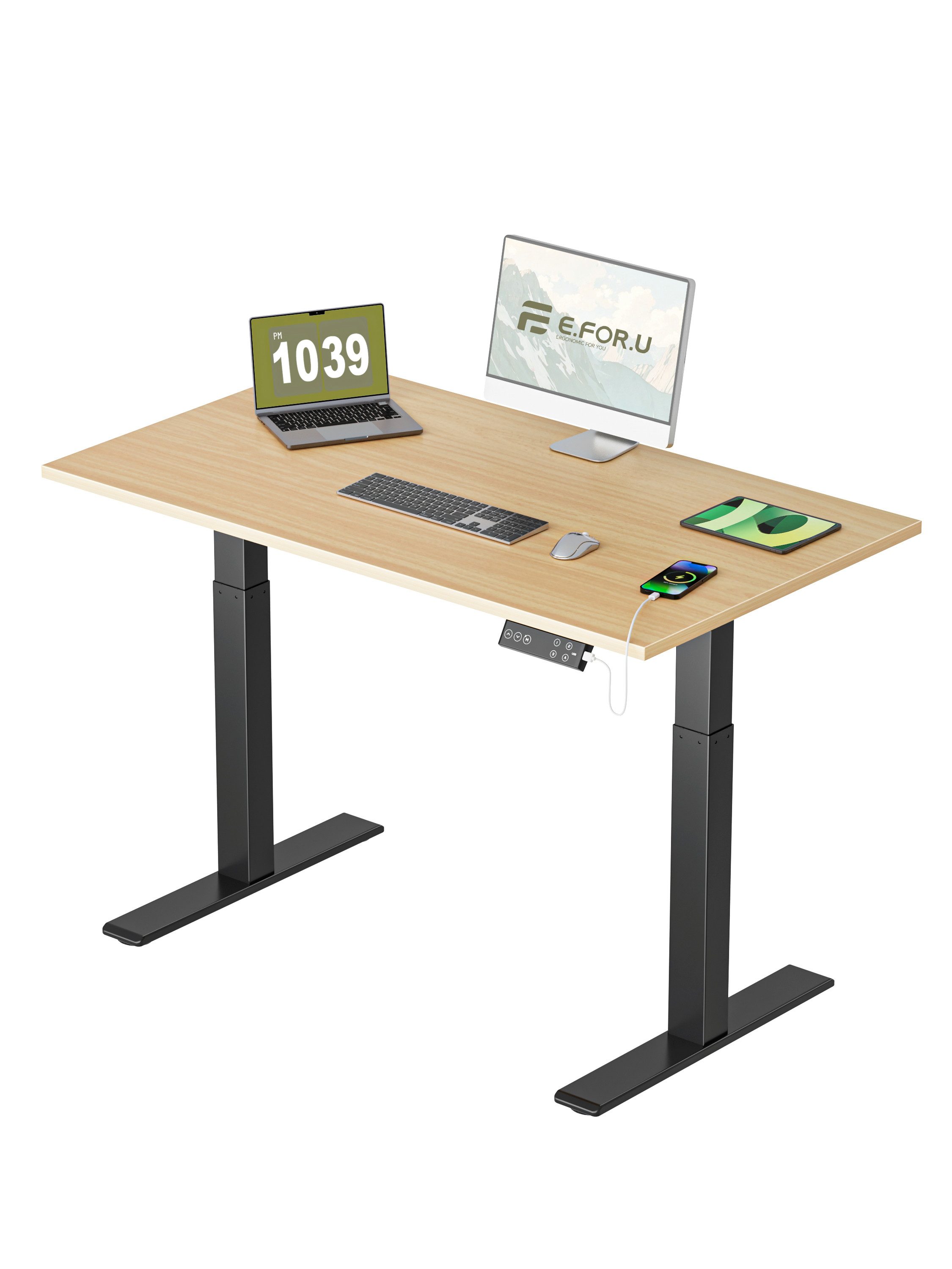 ERGOFINO Schreibtisch DT20LT höhenverstellbarer Schreibtisch (140x80 günstig online kaufen