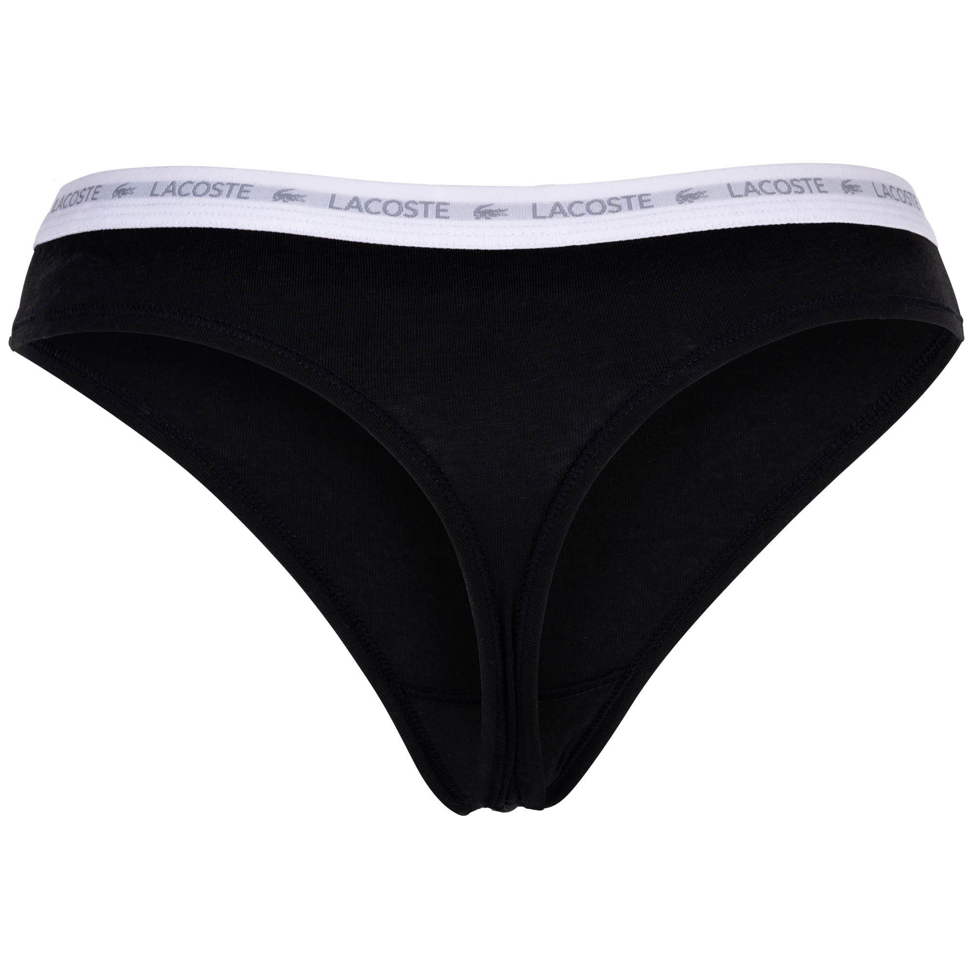 Lacoste String Damen String 3er Pack Baumwolle (Packung, 3er Pack)