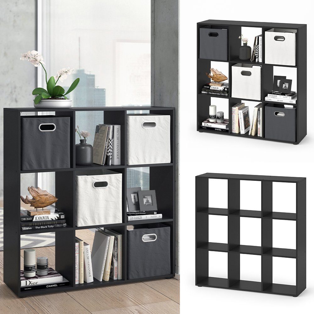 Vicco Raumteiler Nove, Schwarz, 104 x 108 cm günstig online kaufen