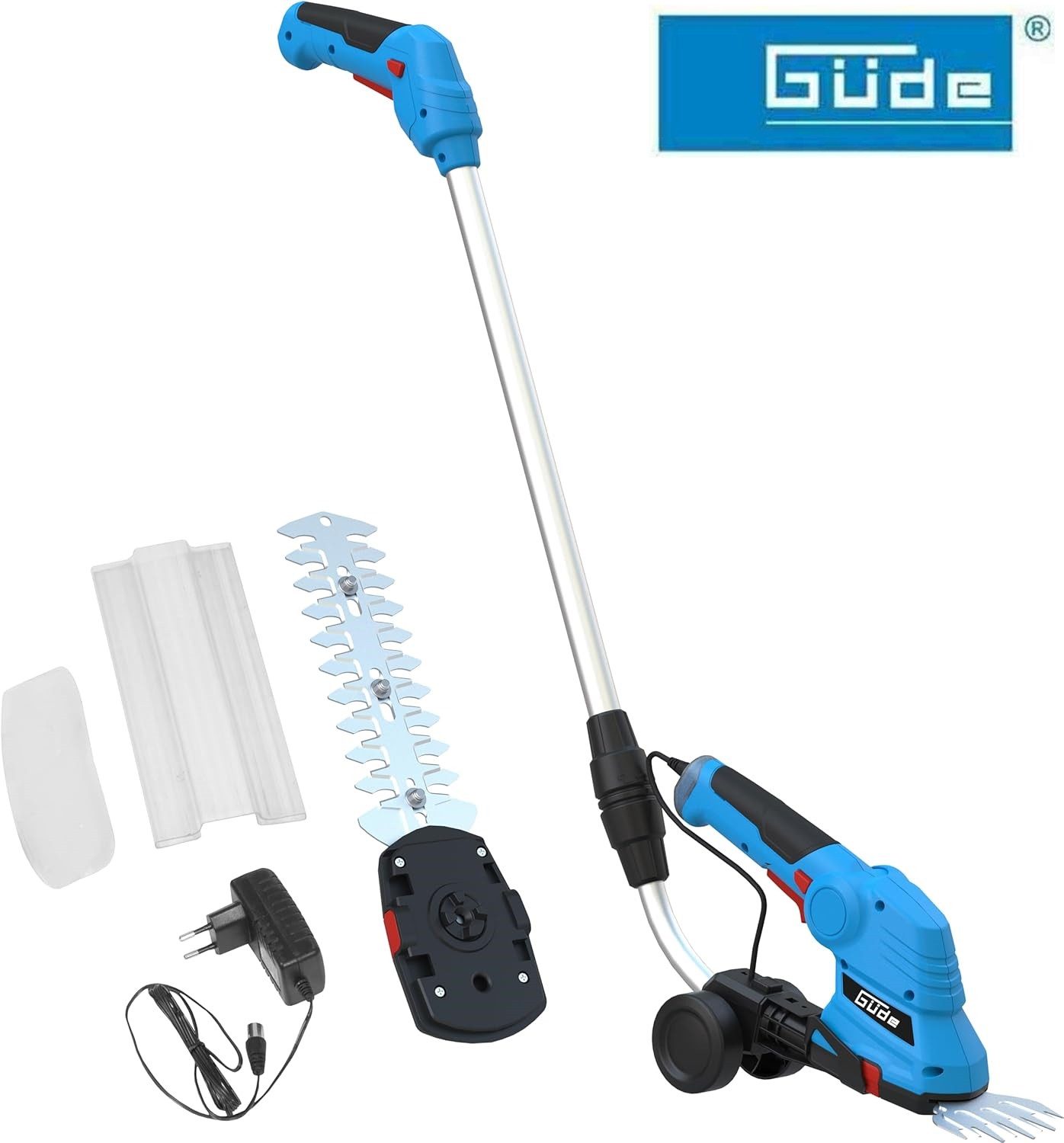 Güde Akku-Gras- und Strauchscherenset Akku Gartenpflege-Set GPS 18-0 Solo Gerät E³ Akkusystem Solo