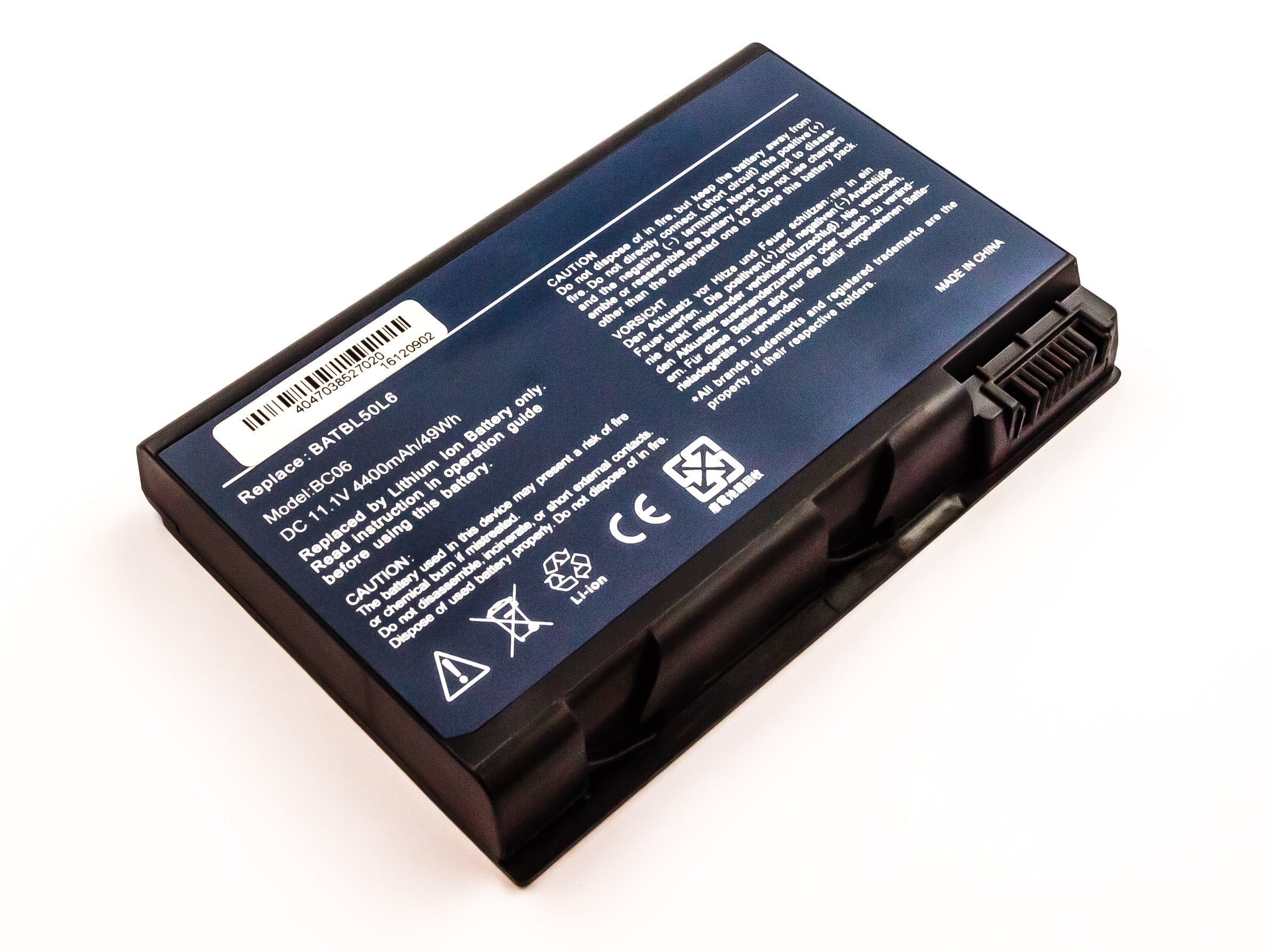 MobiloTec Akku kompatibel mit Acer Aspire 4200 Akku Akku 4400 mAh (1 St)