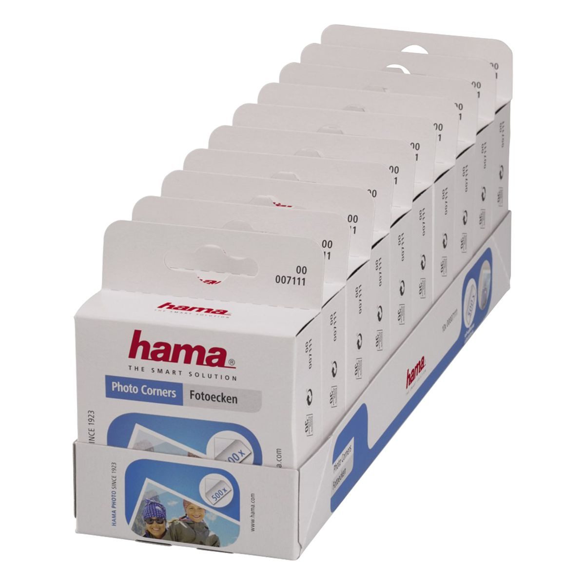 Hama Bastelfilz Hama Fotoecken transparent 10x10mm 500 Stück