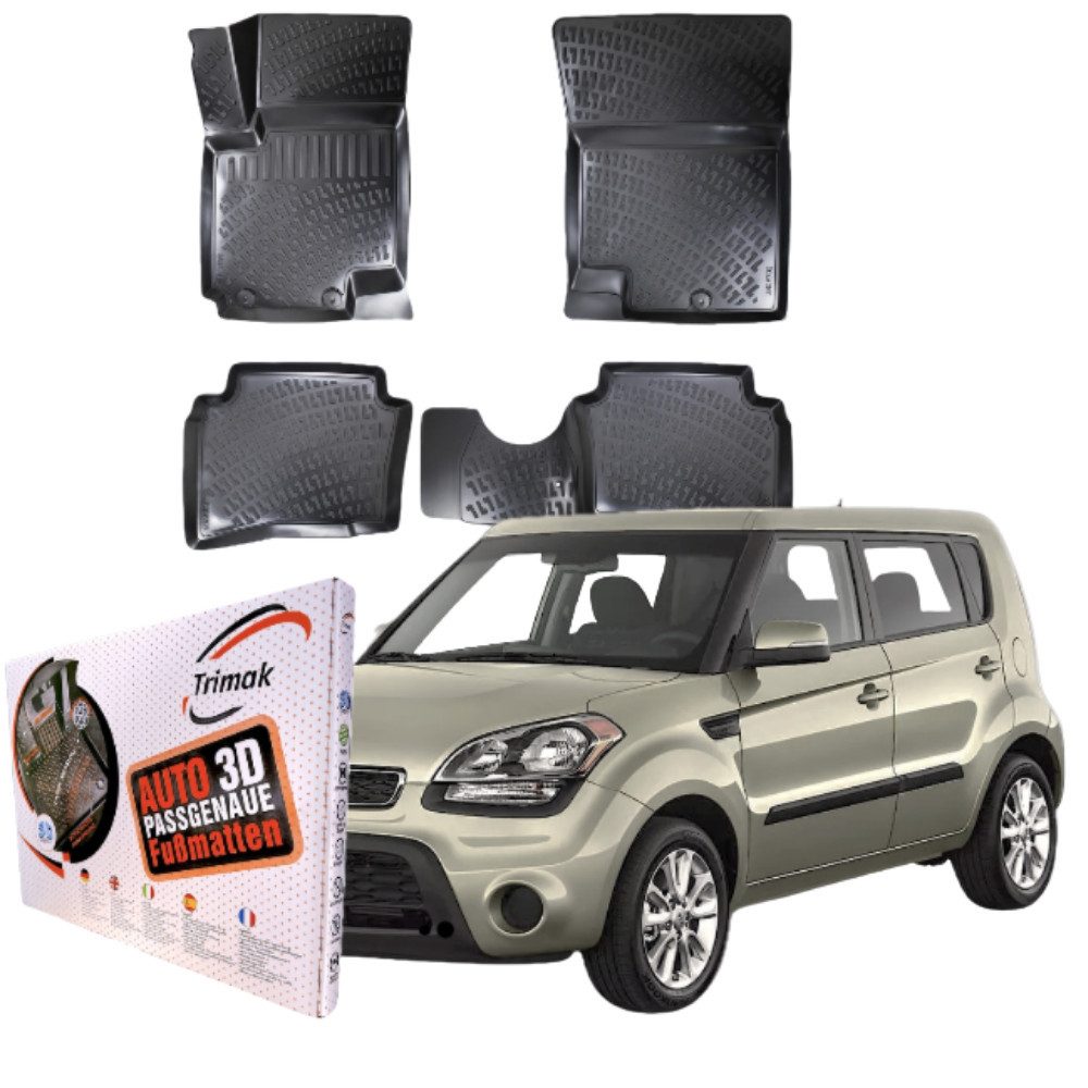 Passform-Fußmatten Oder Kofferraumwanne Oder Set kompatibel mit Kia Soul