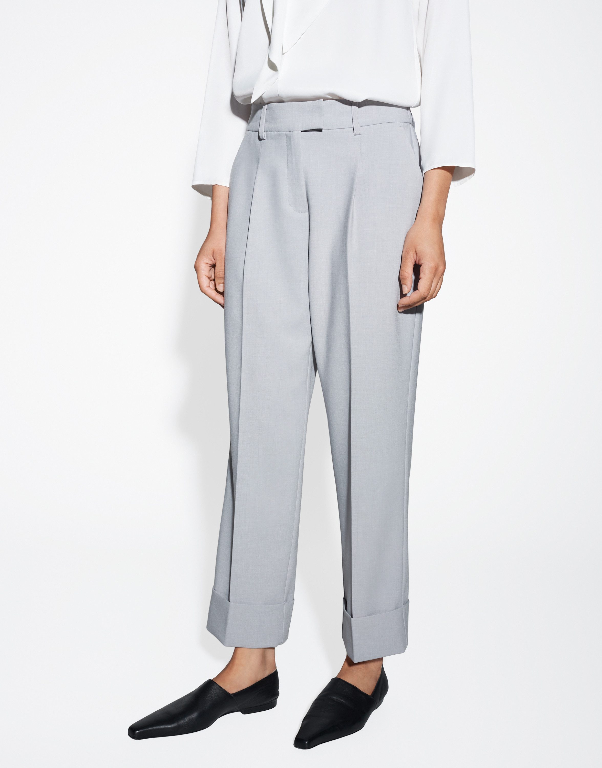 someday Bundfaltenhose CISILIA REFINED aus fein strukturiertem Piqué günstig online kaufen