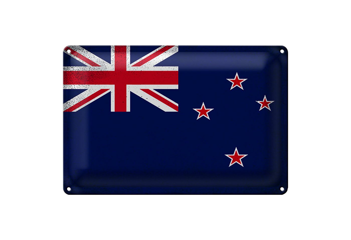 Roomando Metallschild Flagge Neuseeland 18x12cm New Zealand Vintage