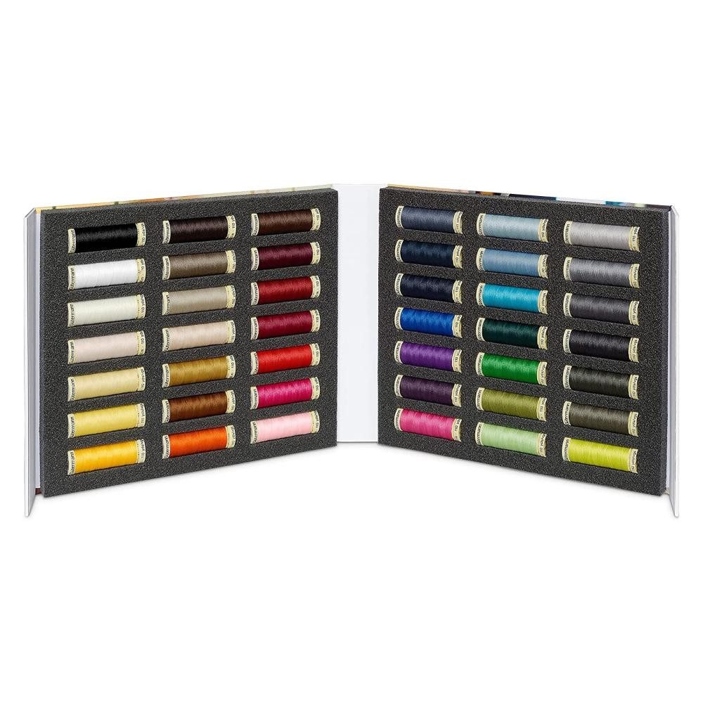 Gütermann - Gütermann Nähgarn-Album (42 Farben/ 100 m) Nähgarn, (Spar-Pack, 42 Spulen Всеsnäher)