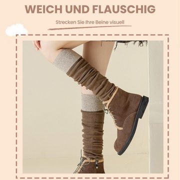 Daisred Stulpensocken Stulpen Damen Beinwärmer Beinstulpen 3 Paare