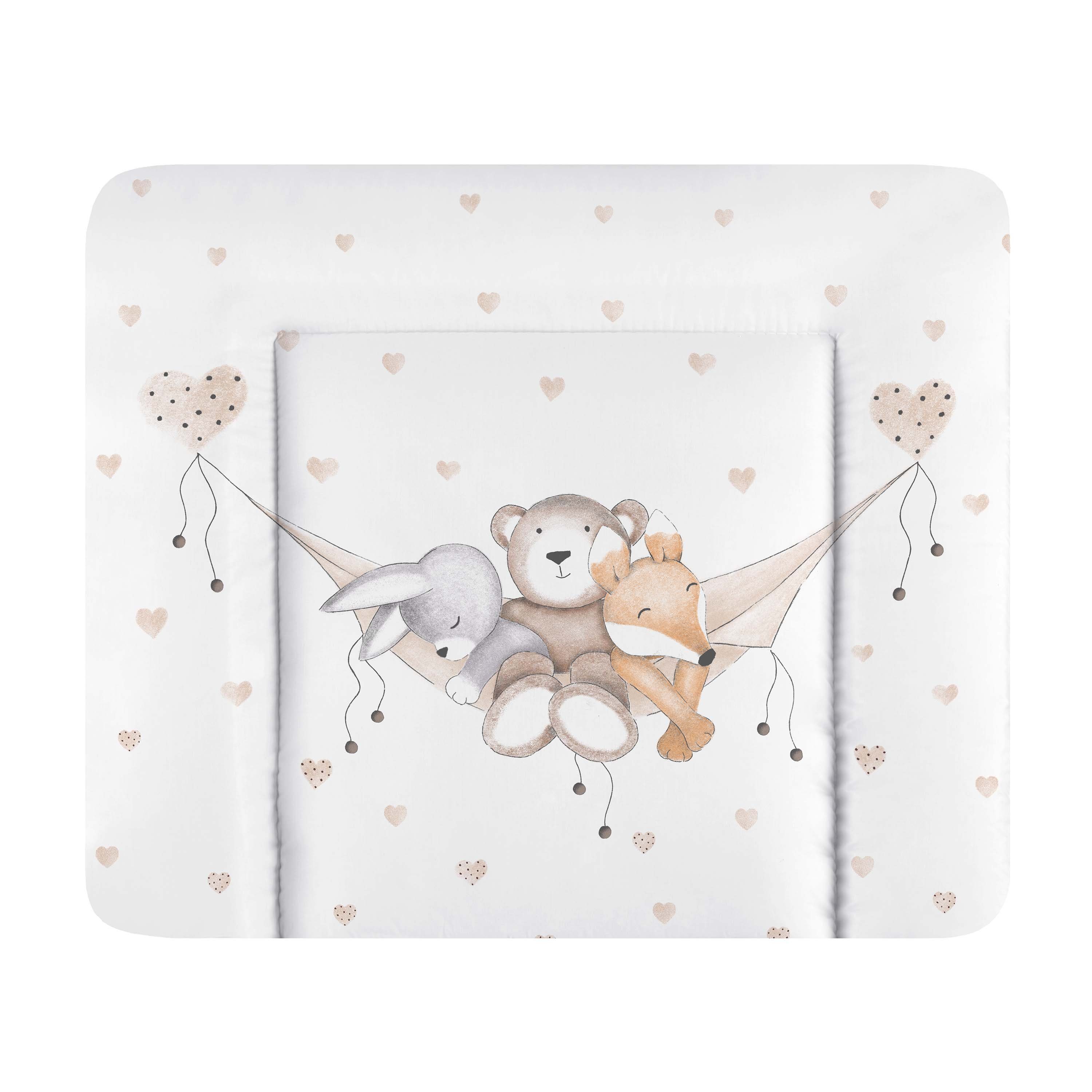 Julius Zöllner Wickelauflage Folie Schlummerbande Softy 75x75 (1-tlg), Wickelauflage Wickeltischauflage Bezug