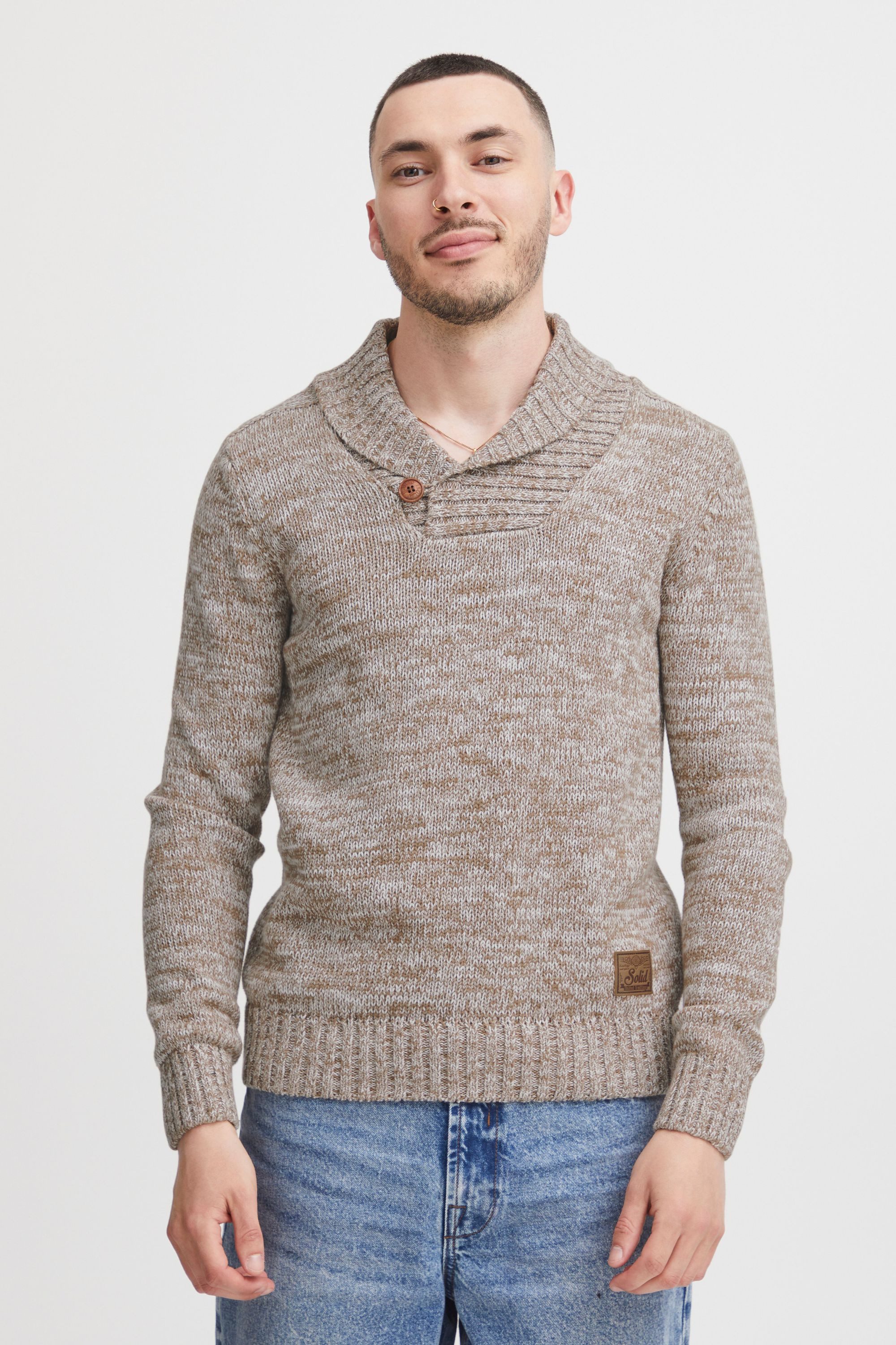 !Solid Strickpullover SDPhil Strickpulli in Melange-Optik günstig online kaufen