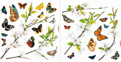 Komar Fensterbild »Schmetterlinge«, 31 x 31 cm, selbsthaftend