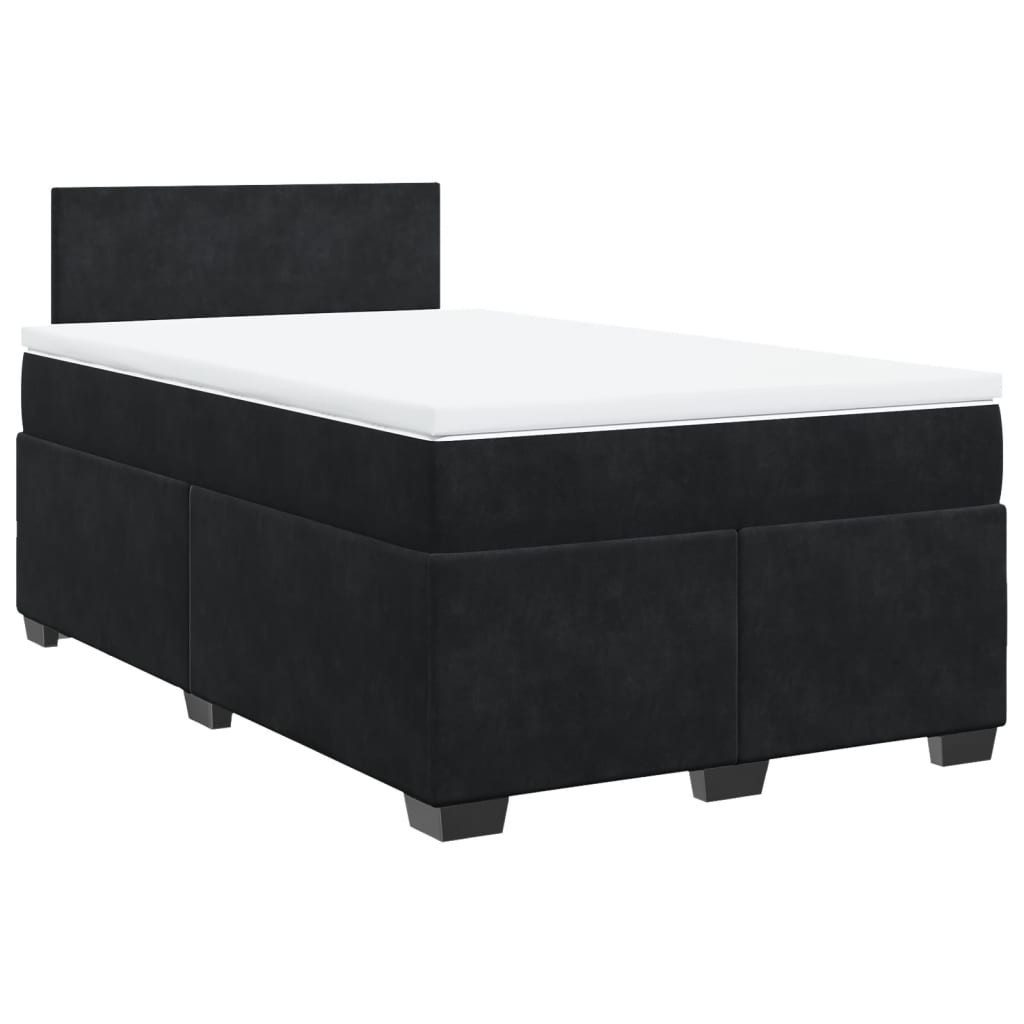 vidaXL Bett Boxspringbett mit Matratze Schwarz günstig online kaufen