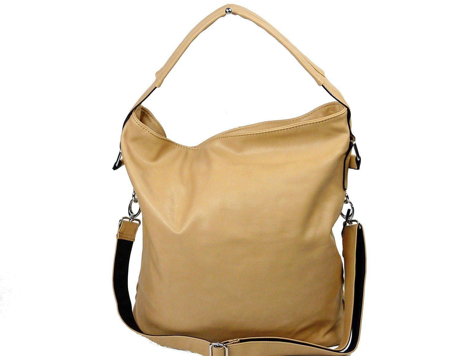 Taschen4life Schultertasche große XXL Shoppertasche 256-89, mit abnehmbaren Schulterriemen, Shopper, uni, Umhängetasche