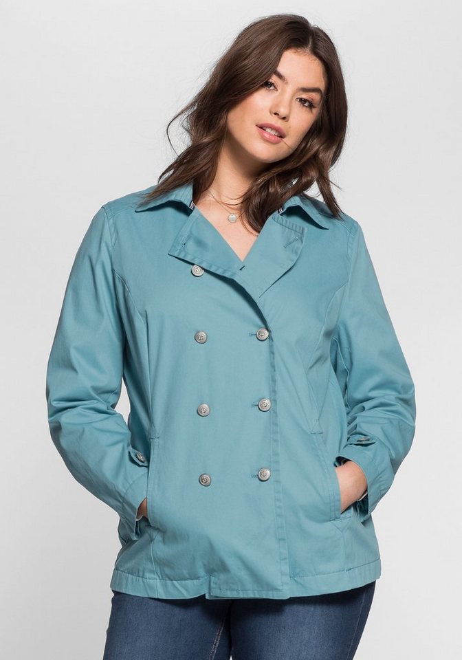 Sheego Cabanjacke Geprägte Metallknöpfe Sheego Cabanjacke Geprägte Metallknöpfe