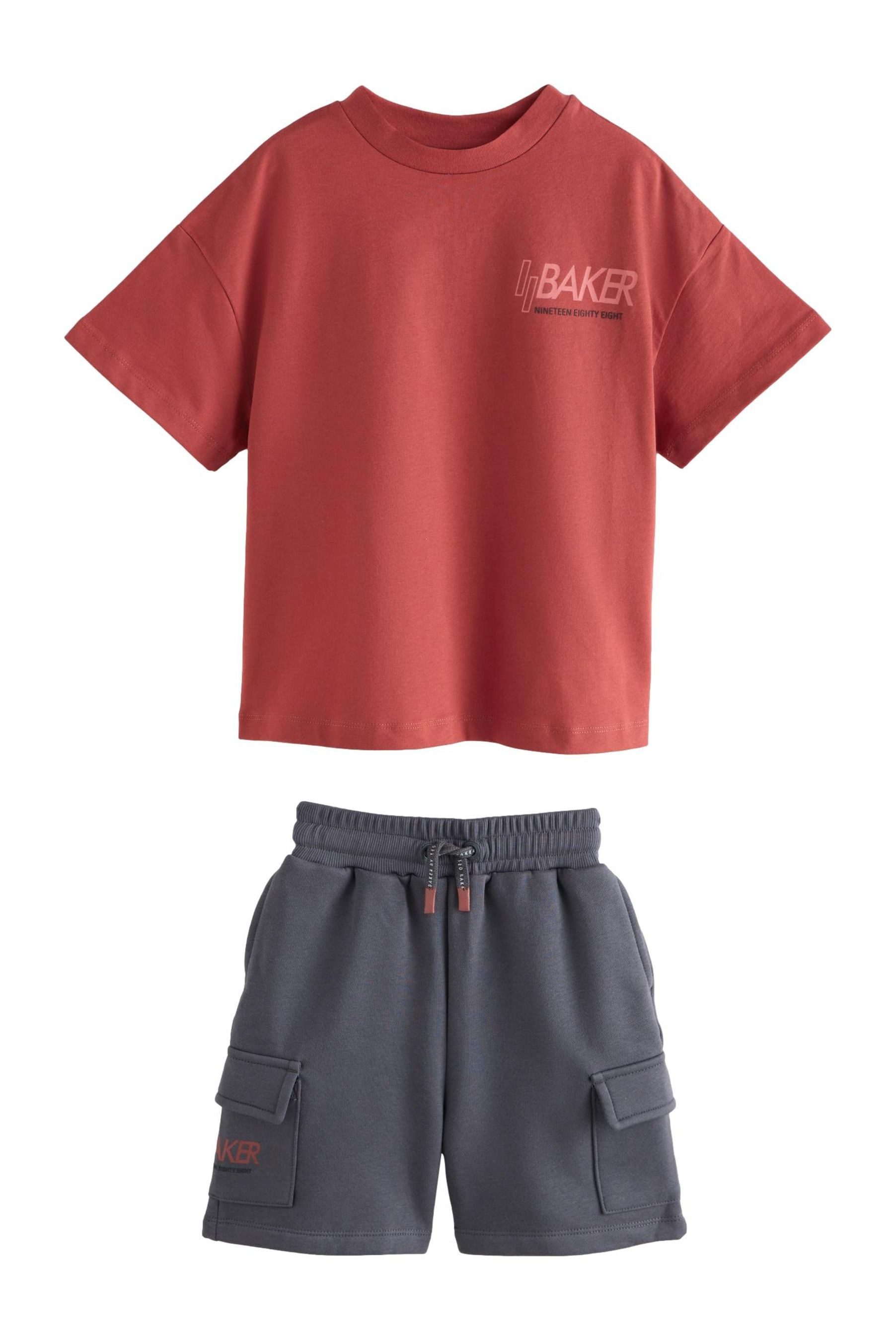 T-Shirt & Shorts Baker by Ted Baker Oversized Fit T-Shirt + Shorts