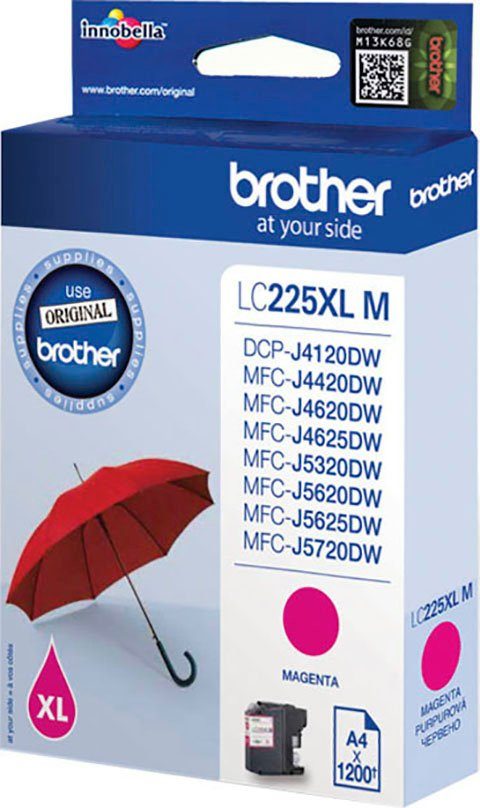 Brother LC-225XL-M Tintenpatrone (1-tlg) magenta