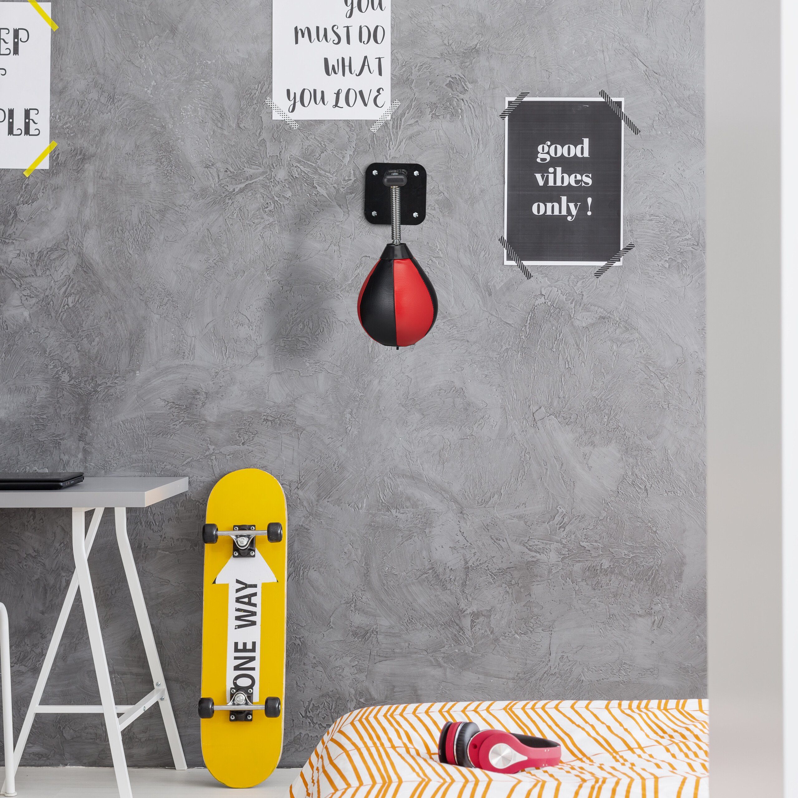 relaxdays Punchingball für die Wand (2-tlg)