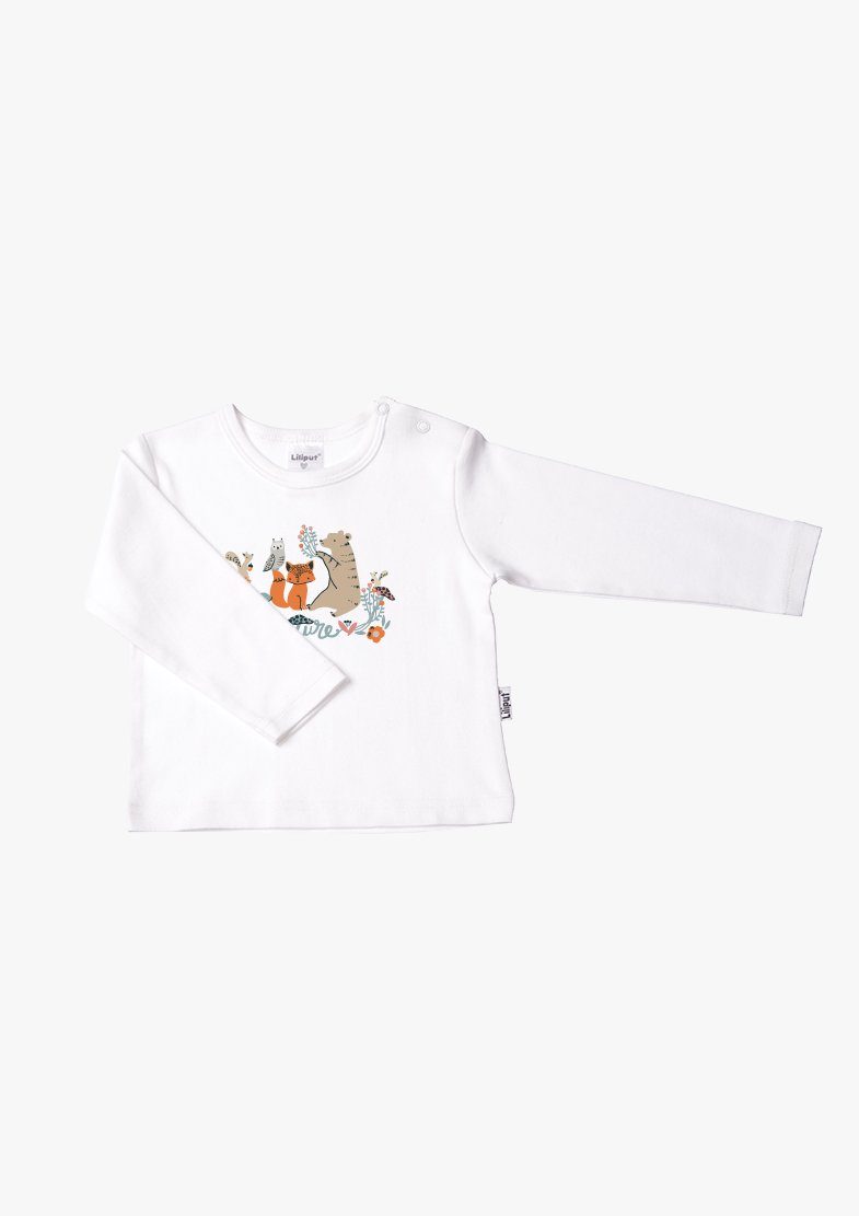 Liliput Langarmshirt aus Bio-Baumwolle, Verspielter Tier-Print auf der  Front als kleiner Hingucker