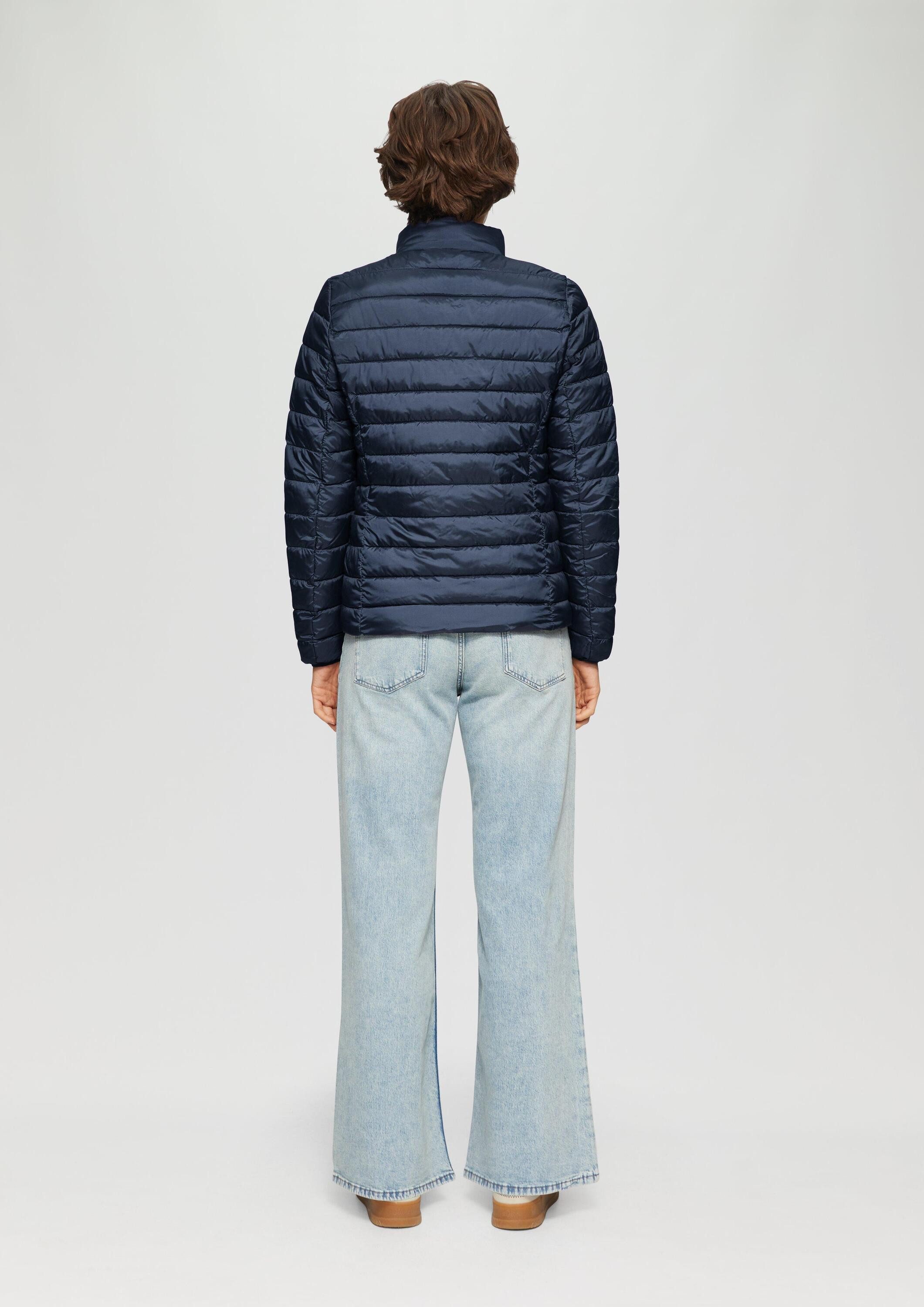 s.Oliver Funktionsjacke Indoor-Jacke Leichte Jacke mit Steppung und Stehkragen
