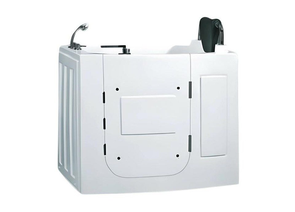 Xlmoebel Whirlpool-Badewanne Whirlpool Badewanne mit Tür, freistehend, Acryl, Weiß, Made in Europa