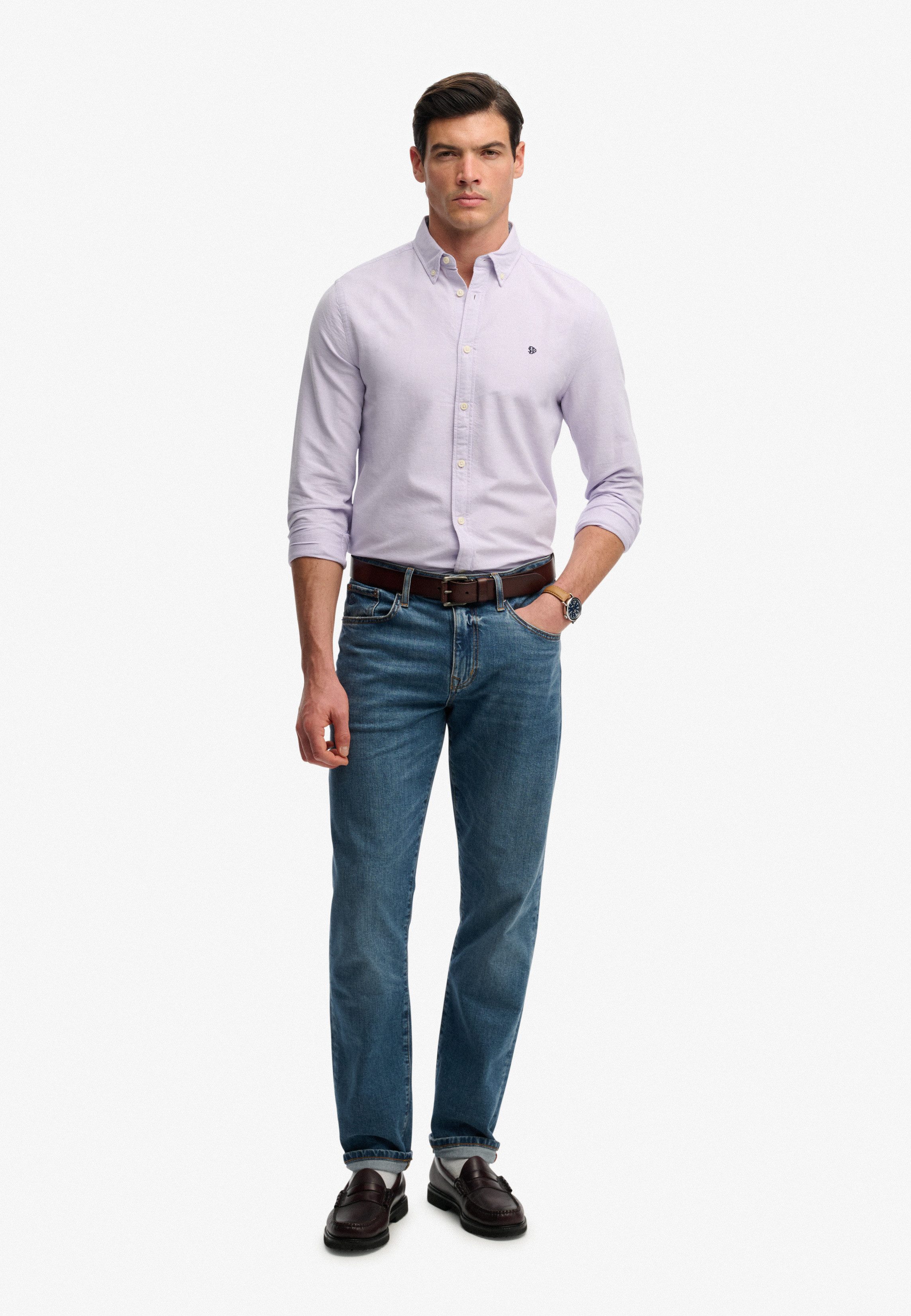 Superdry Langarmhemd PREPPY OXFORD L/S SHIRT Baumwolle, regular fit – Bild 5 von 5