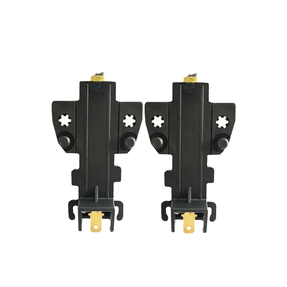 Trade-Shop Ersatzbürste 2x passend für CESET-Motoren wie Whirlpool 481236248004 AEG 5021639700, 5mm x 13,5mm x 32mm Motorkohlen Kohlebürsten Schleifkohlen, (2-tlg), Geeignet für viele Waschmaschinen-Motoren - mit Halter