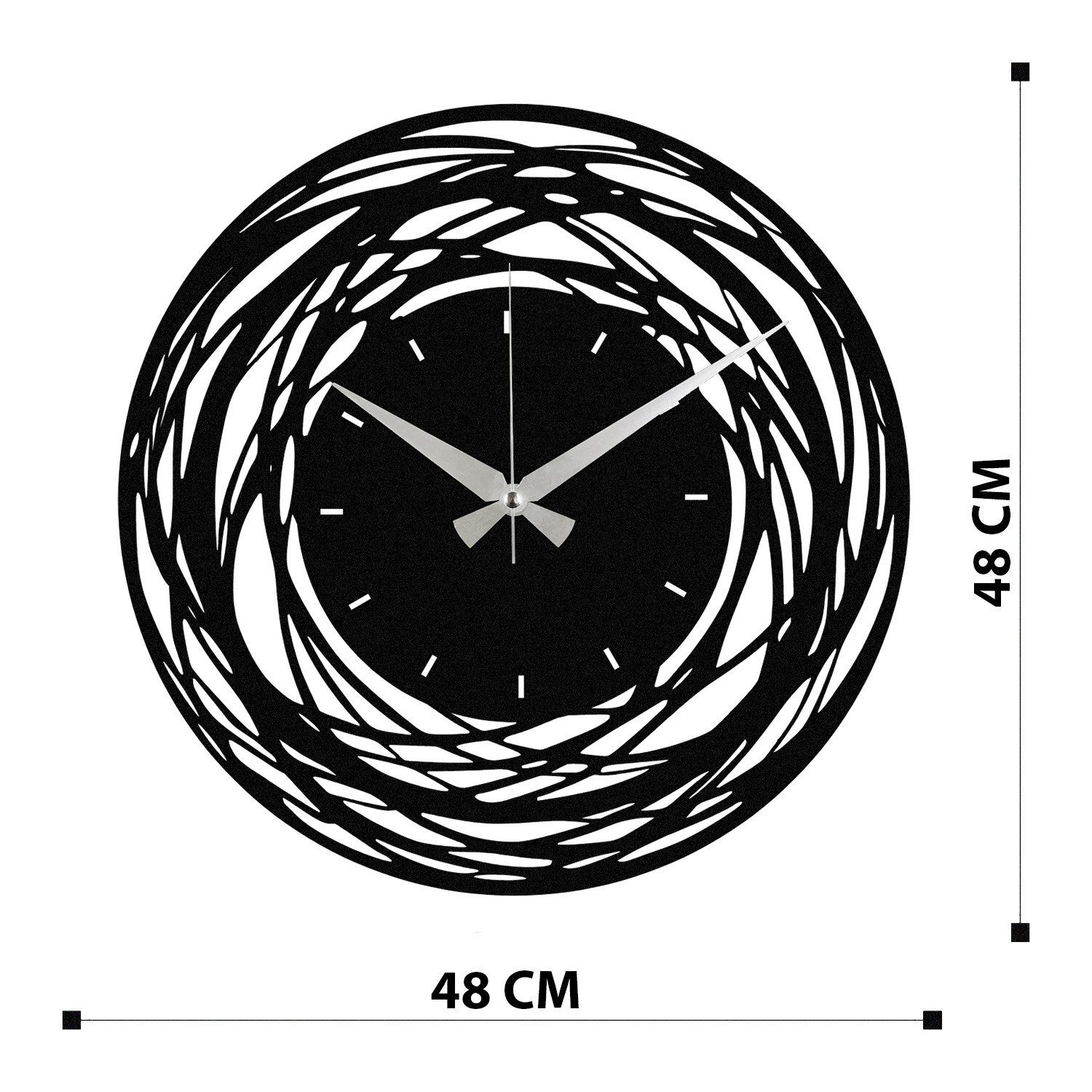 Wallity Wanduhr 100% METAL (Thickness: 1,2mm), 48 x 48 cm Z1422