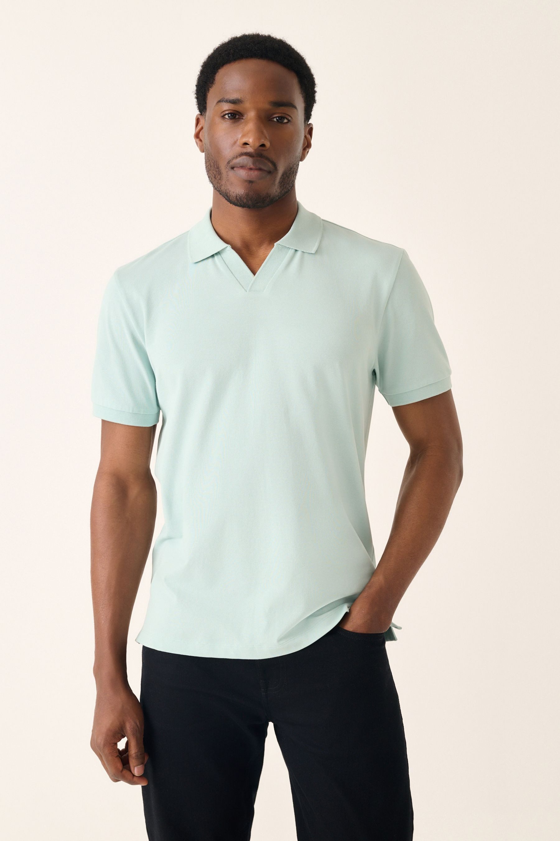 Next Poloshirt Piqué-Polo-Shirt mit Reverskragen (1-tlg)