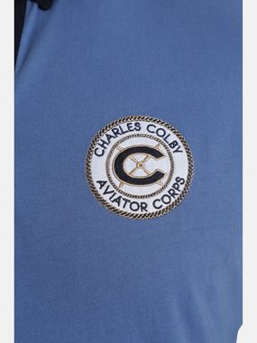 Charles Colby Langarm-Poloshirt EARL SINNT mit Button-Down Kragen