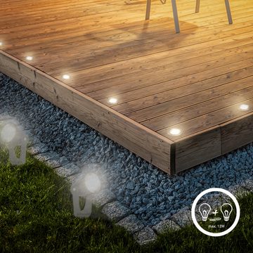 Briloner Leuchten Gartenstrahler 3914032, LED fest verbaut, Warmweiß